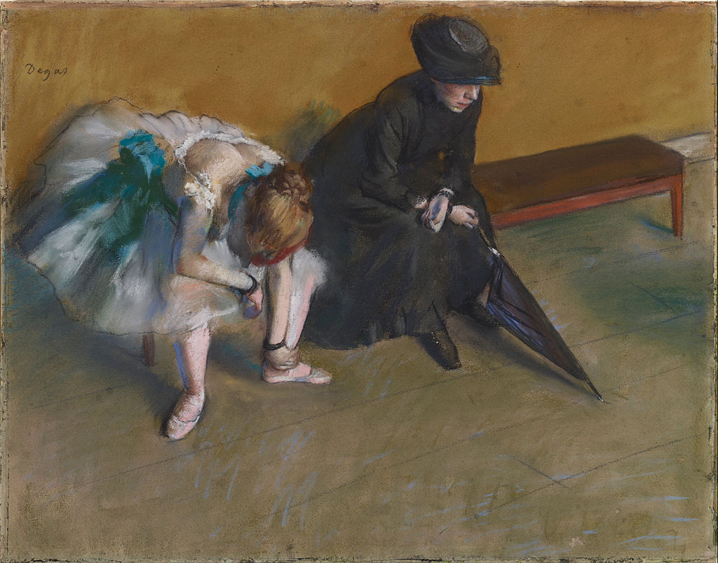 Waiting by Edgar Degas - 1880–82 - 48.2 cm x 61 cm Norton Simon Museum