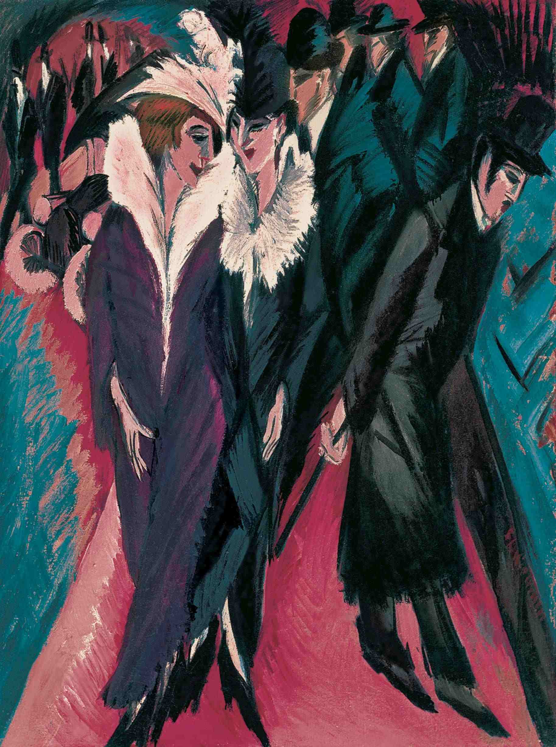 Berlim, Cena de Rua by Ernst Ludwig Kirchner - 1913 - 121 x 95 cm 