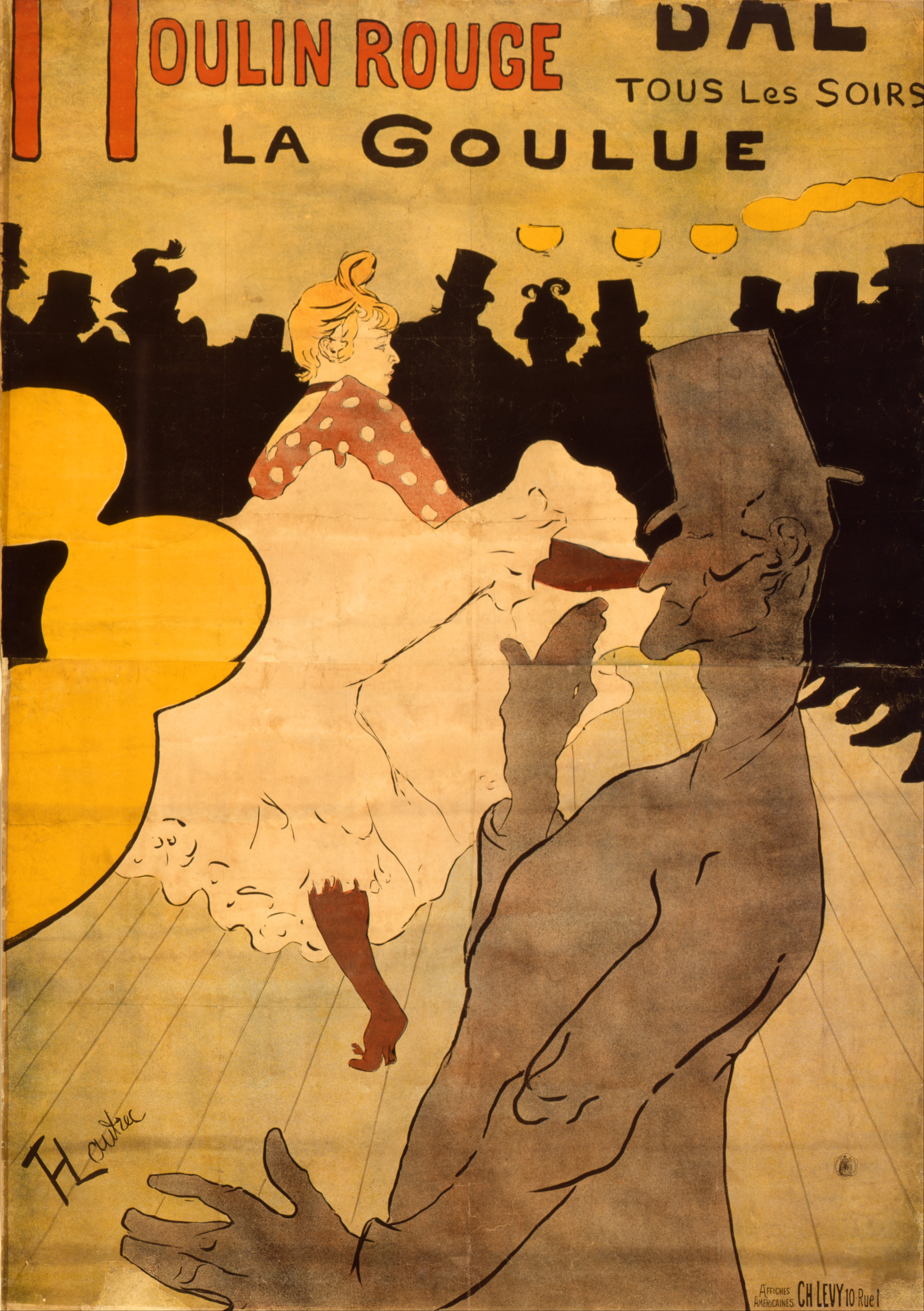 Μουλέν Ρουζ, Η Χορεύτρια La Goulue by Ανρ Ντε Τουλούζ-Λωτρέκ - 1891 - 201 x 123.5 cm 
