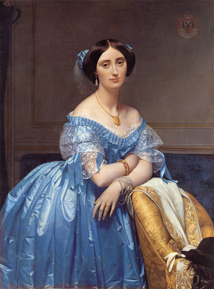 Princesse de Broglie by Jean-Auguste-Dominique Ingres - 1851–53 - 121.3 x 90.8 cm Metropolitan Museum of Art