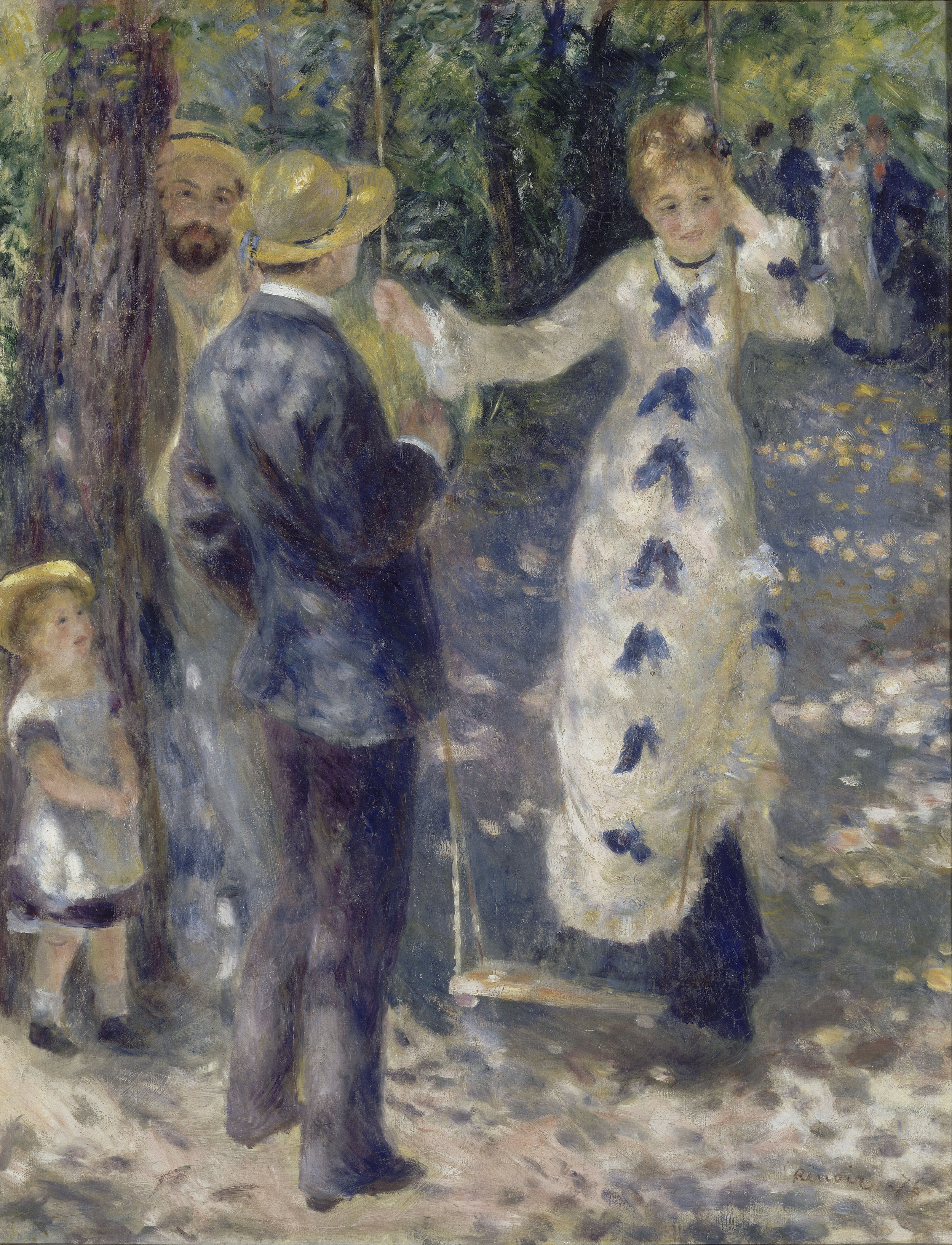 La Balançoire by Pierre-Auguste Renoir - 1876 - 92 x 73 cm Musée d'Orsay