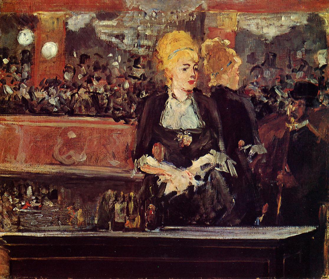 Studium do obrazu "Bar w Folies-Bergere" by Édouard Manet - 1882 - 47 x 56 cm 