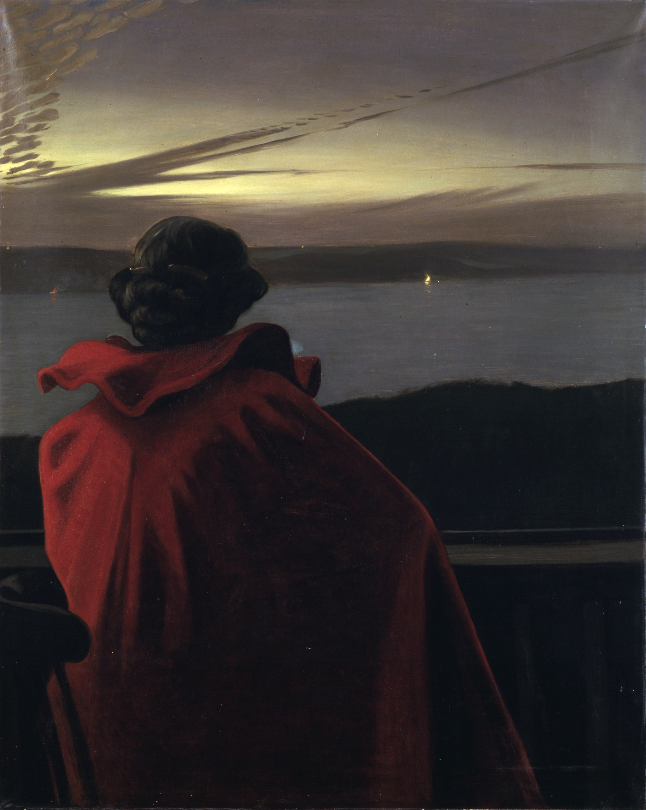 Sct. Hans Evening at Vejle Fiord by Harald Slott-Møller - 1904 - 36 x 58 cm Europeana
