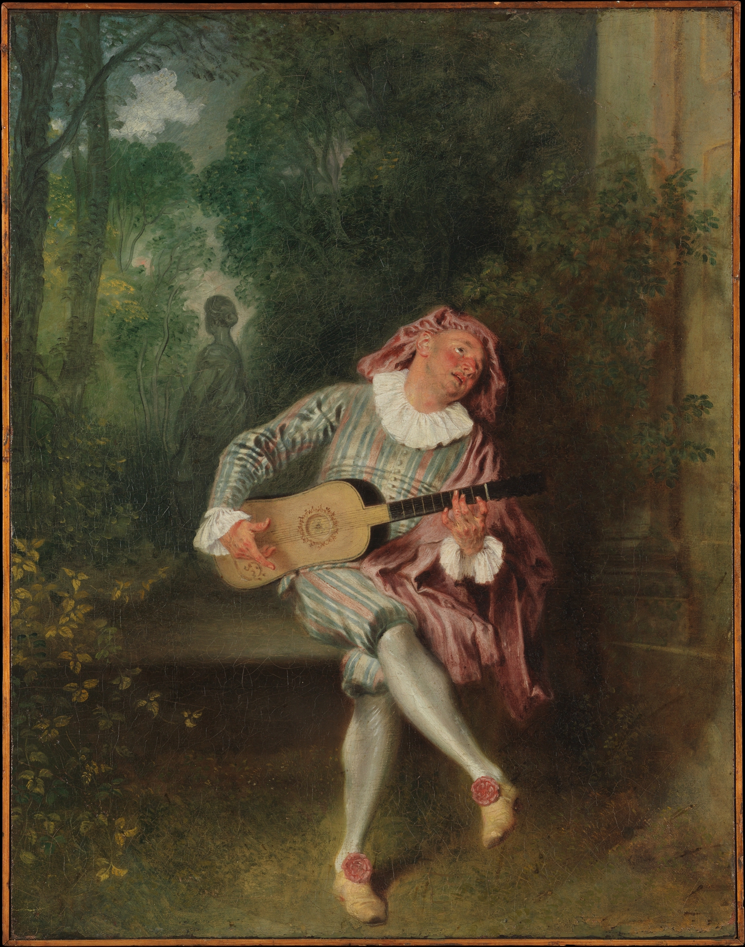 Mezzetino by Antoine Watteau - ca. 1718–20 - 55,2 x 43,2 cm 