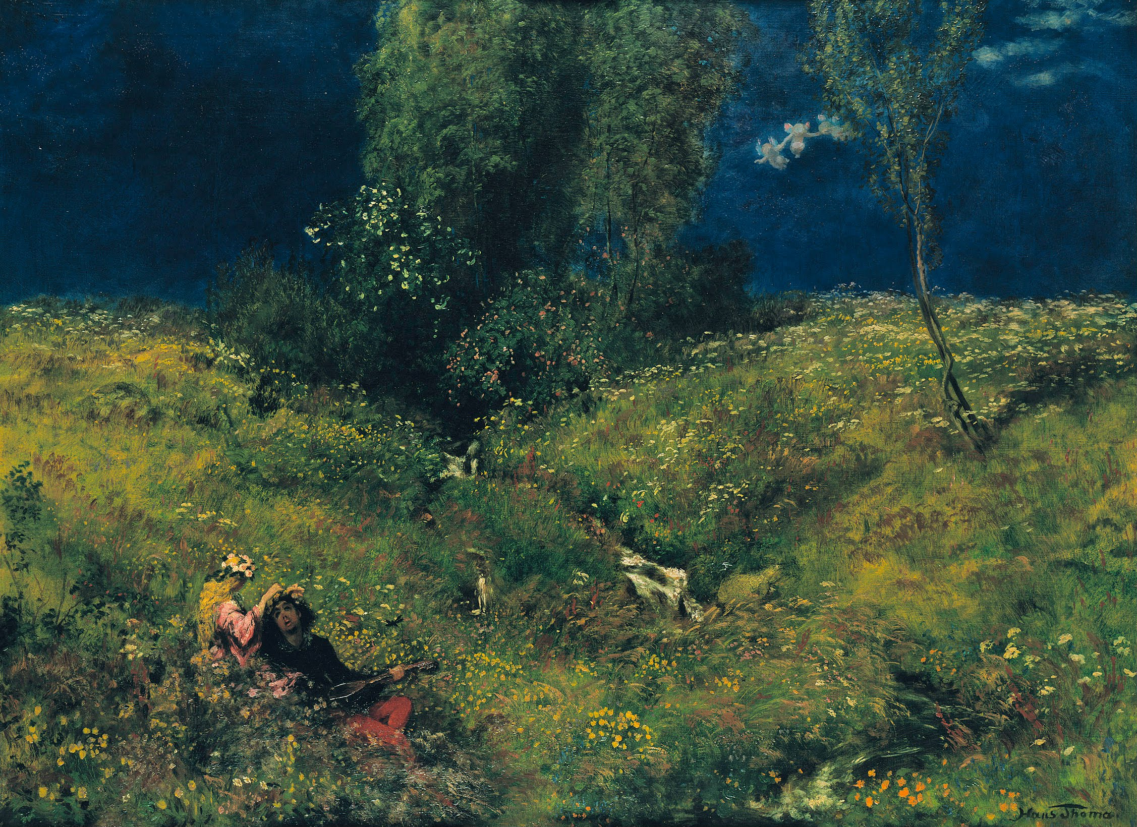 夏日 by Hans Thoma - 1872 - 104 x 76.0 cm 