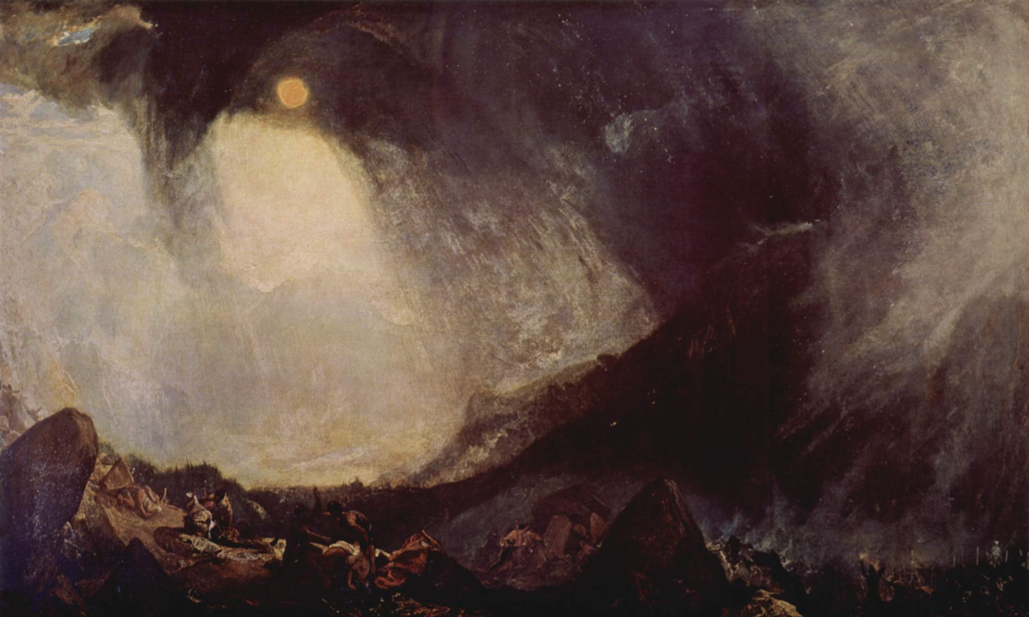 Hannibal en zijn mannen steken de Alpen over by Joseph Mallord William Turner - 1812 - 144.7 × 236 cm 