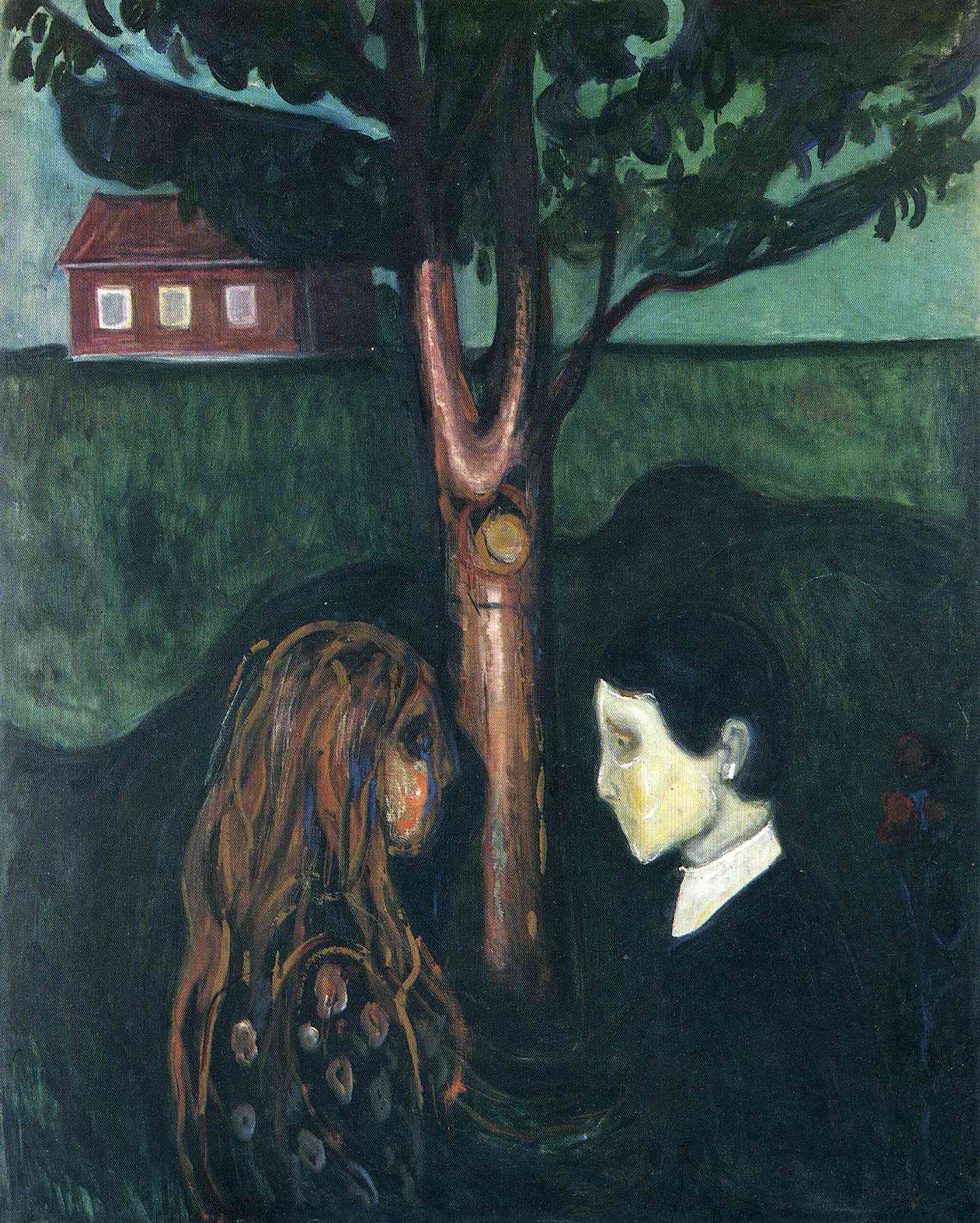 Eye in Eye by Edvard Munch - 1894 - 136 x 110 cm Munch Museum