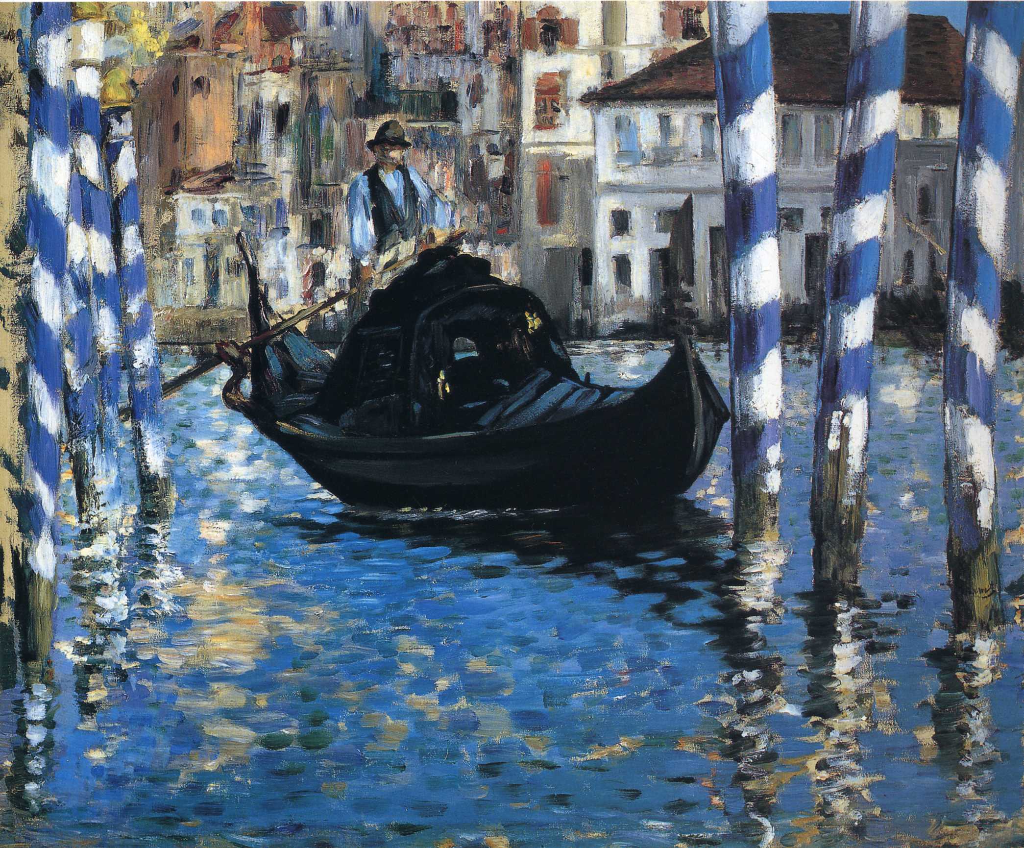 Venedik'in Büyük Kanalı by Édouard Manet - 1875 - 54 x 65 cm 