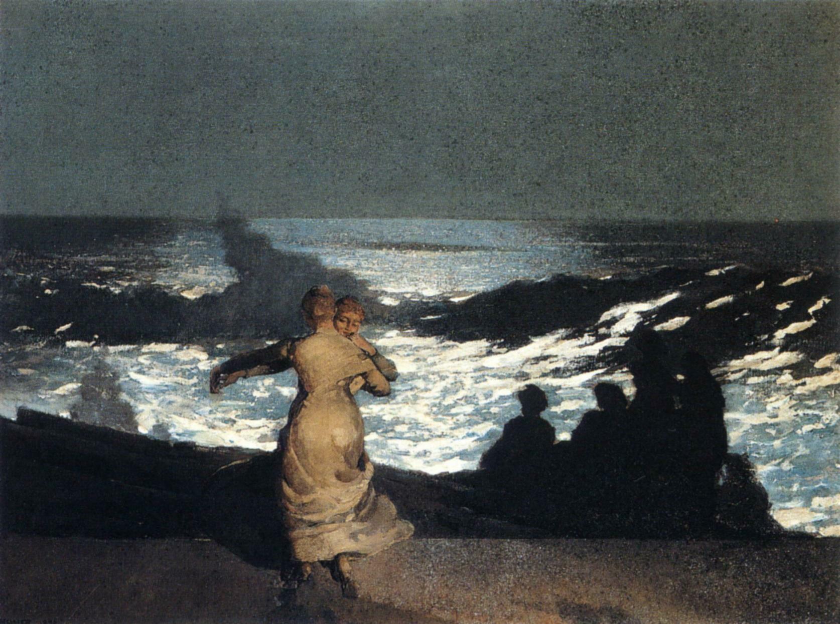 Letnia noc by Winslow Homer - 1890 - 76,7 x 102 cm 