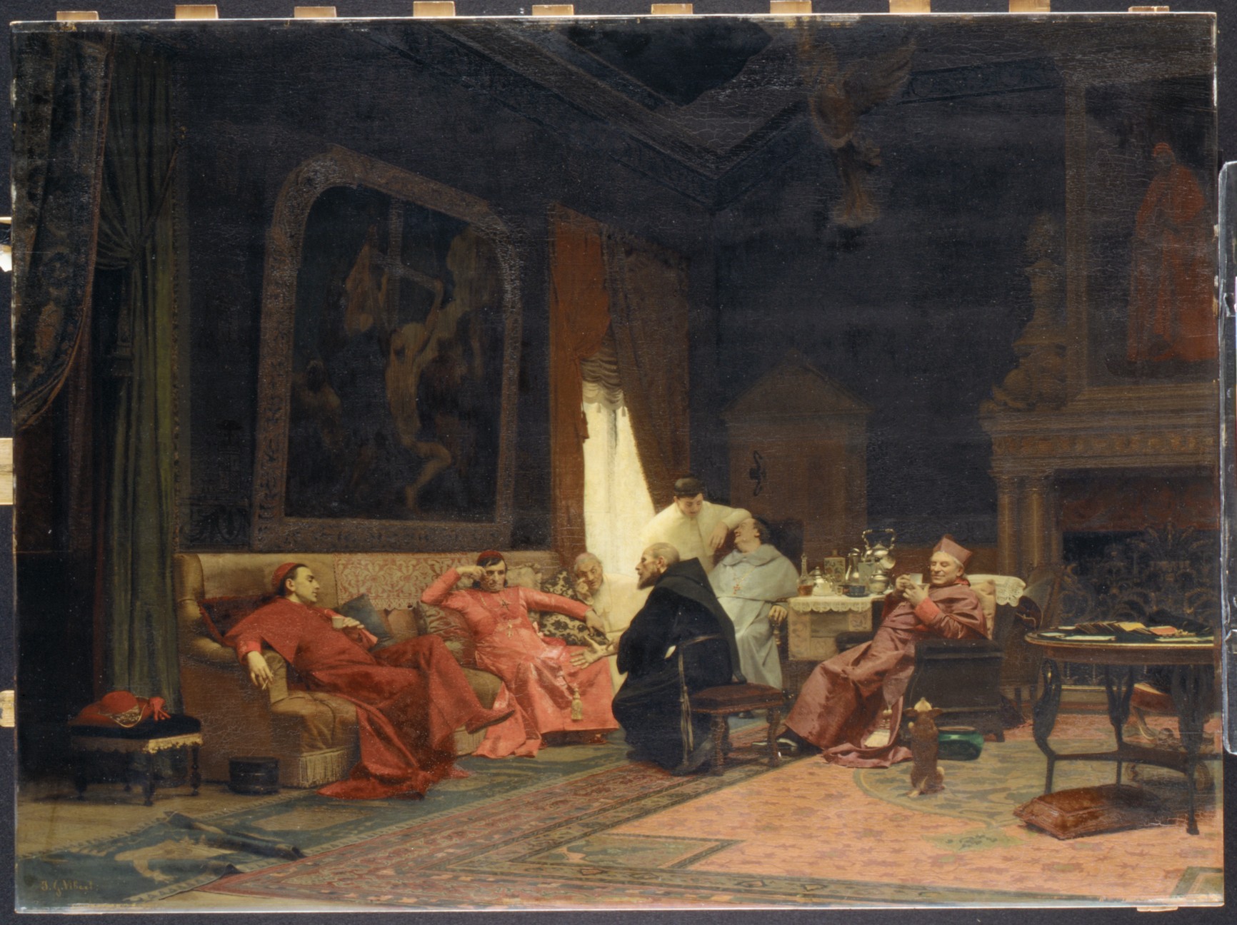 Las aventuras del misionario by Jehan Georges Vibert - 1883 Museo Metropolitano de Arte