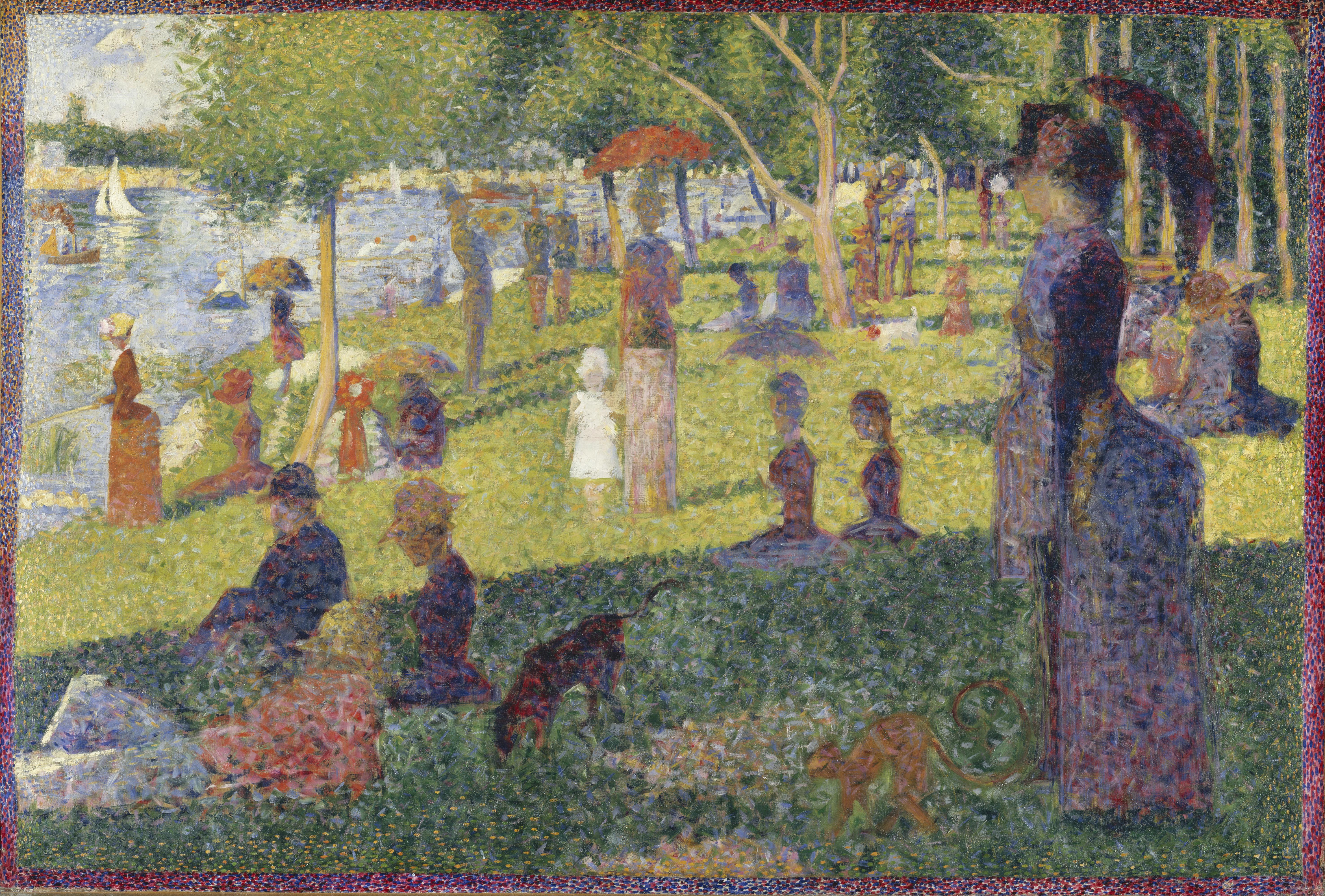 Study for A Sunday on La Grande Jatte by Georges Seurat - 1884 - 70.5 x 104.1 cm private collection