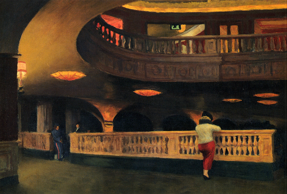 谢里丹剧院 by 爱德华 霍珀 - 1937 - 64.1 x 43.5 cm 