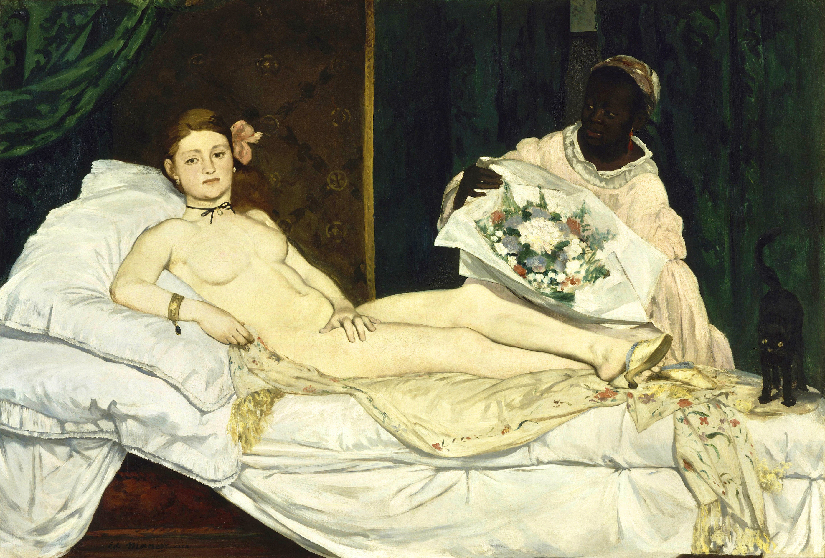 Olimpia by Édouard Manet - 1863 - 130 x 190 cm Musée d'Orsay
