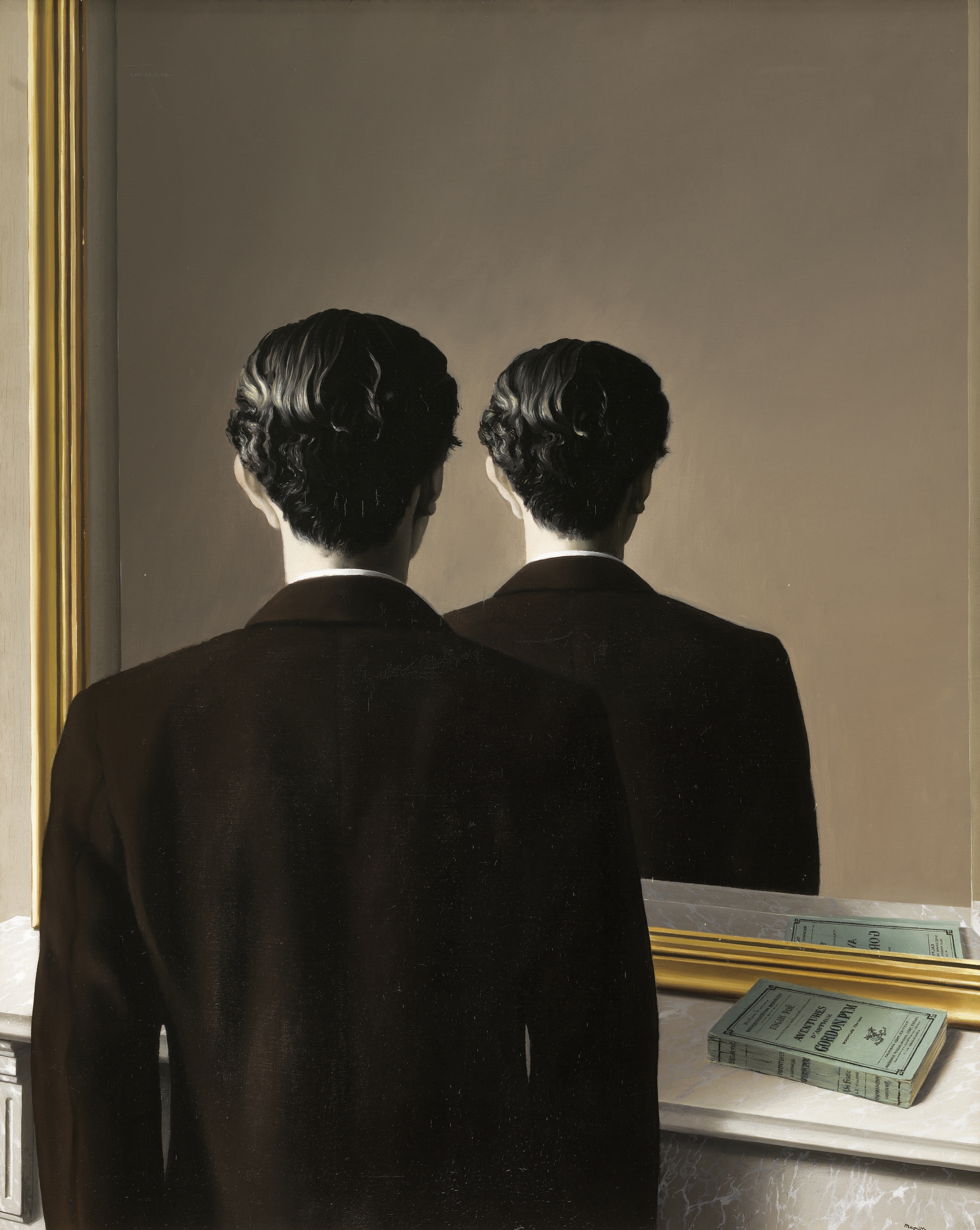 Die verbotene Reproduktion by René Magritte - 1937 - 81.3 cm × 65 cm Private Sammlung