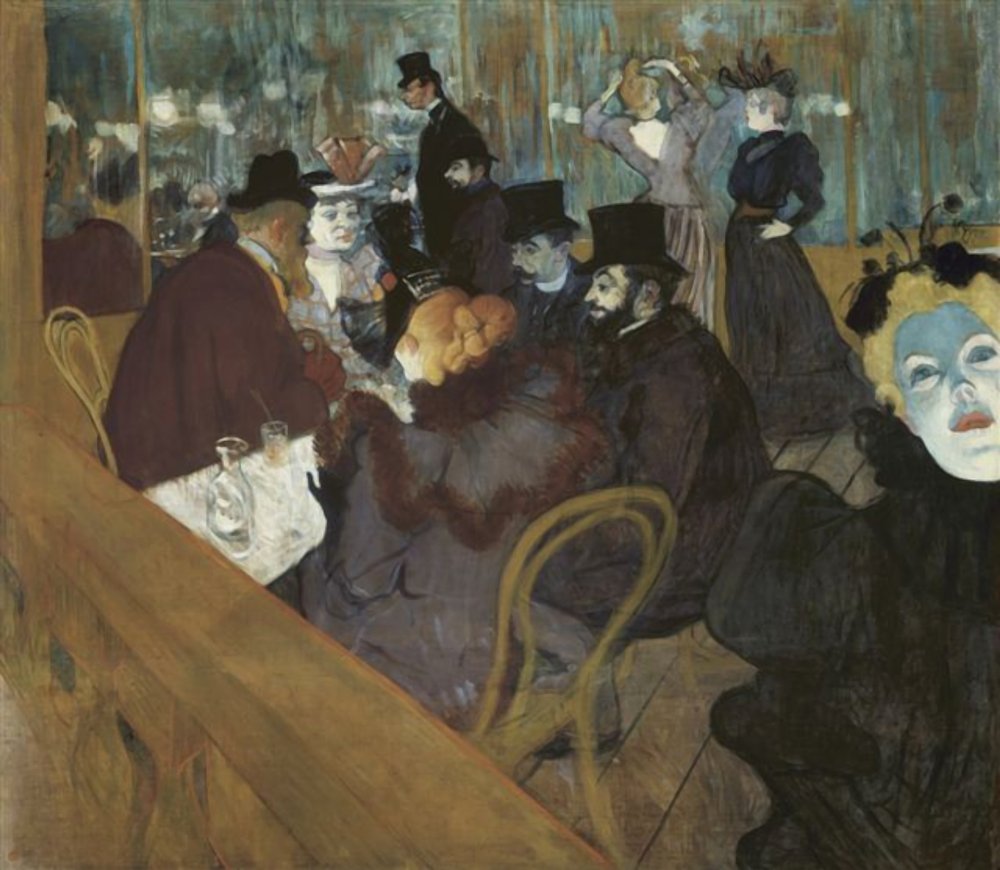 At the Moulin Rouge by Henri de Toulouse-Lautrec - 1892–1895 - 123 × 140,5 cm Art Institute of Chicago
