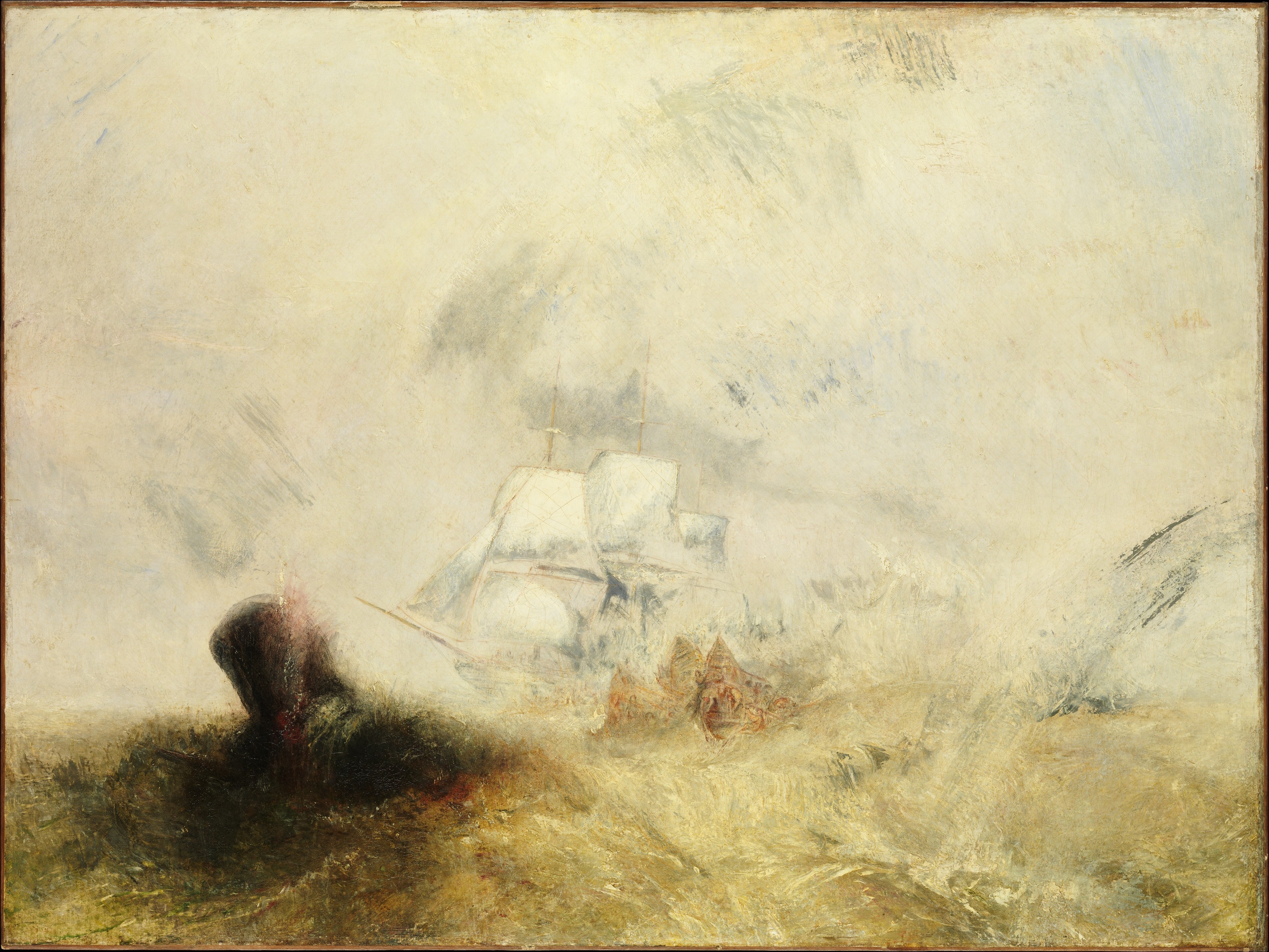 Walfänger by Joseph Mallord William Turner - 1845 - 91,8 x 122,6 cm Metropolitan Museum of Art