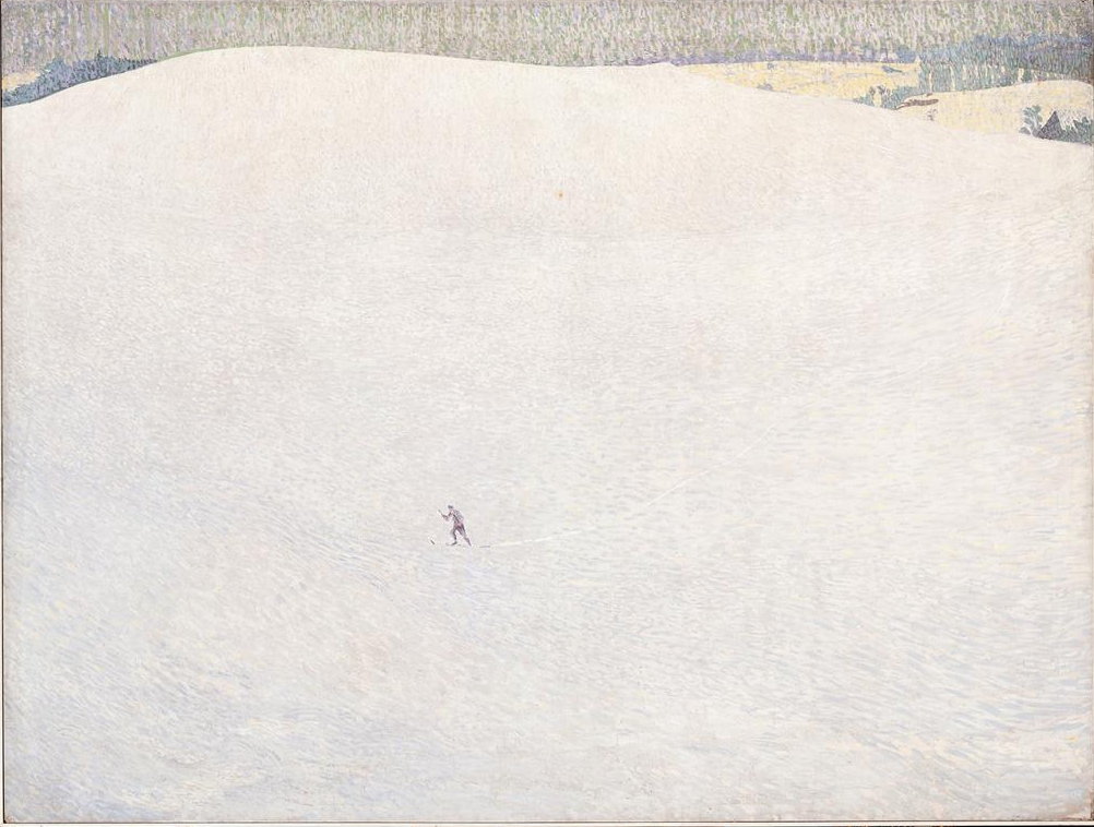 Śnieżny krajobraz by Cuno Amiet - 1904 - 178 x 235 cm 