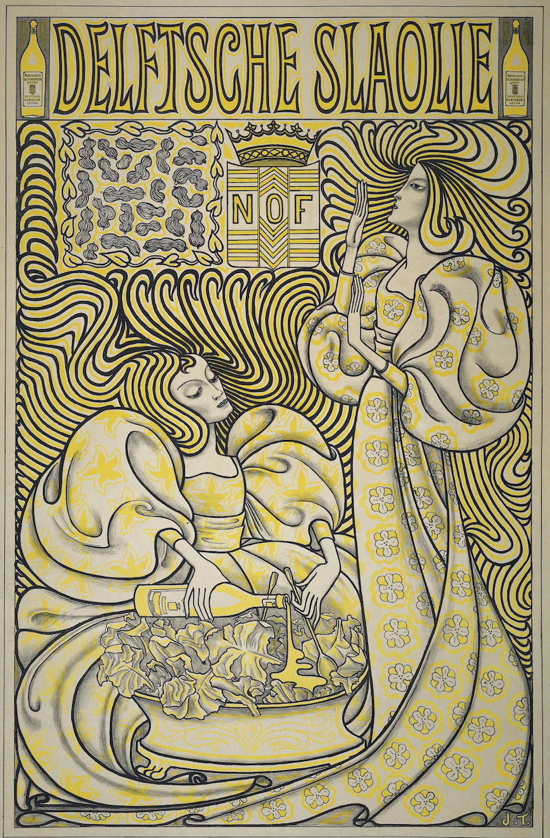 Delftsche Slaolie by Jan Toorop - 1894 - 95 x 54 cm 