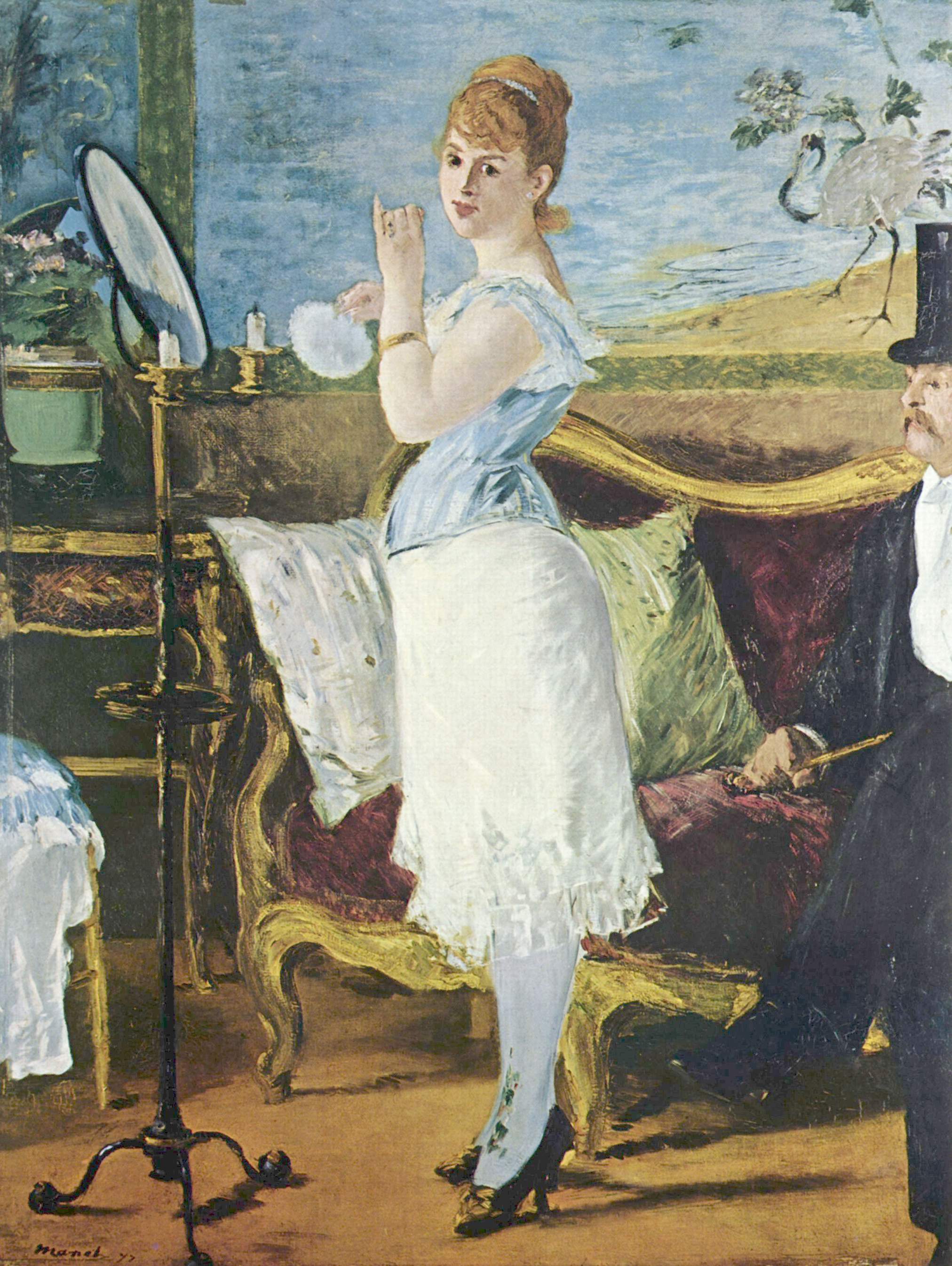 娜娜 by 爱德华 马奈 - 1877 - 264 cm × 115 cm 汉堡艺术馆