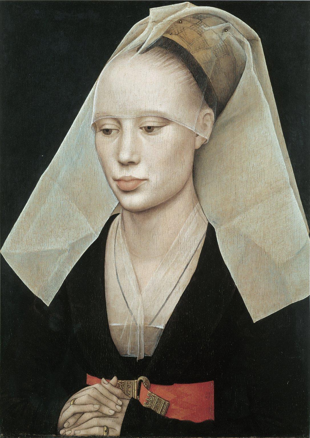 Портрет Дамы by Rogier van der Weyden - около 1455 - 37 x 27 см 