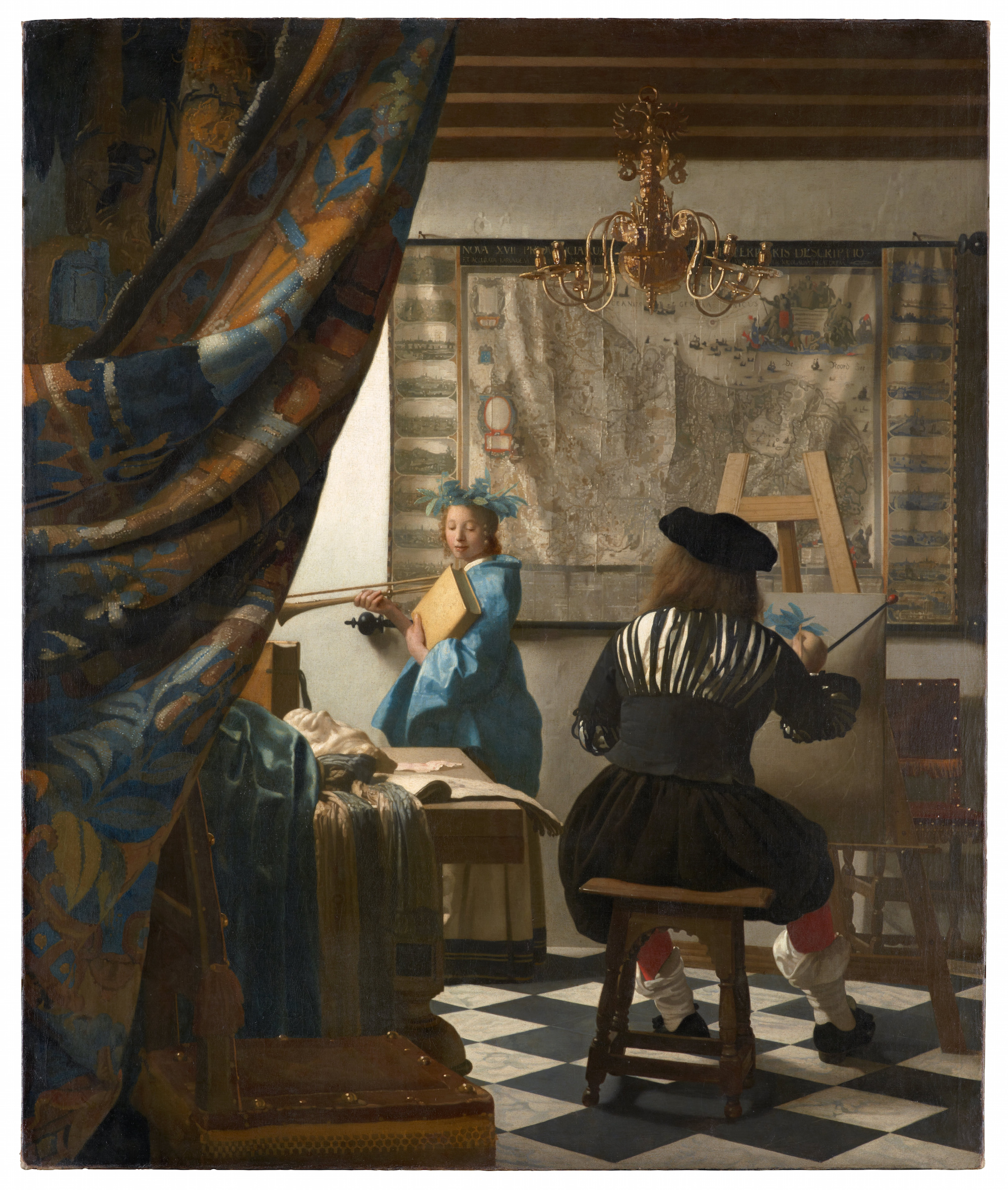 Alegorie malířství by Johannes Vermeer - 1665-1668 - 130 x 110 cm 