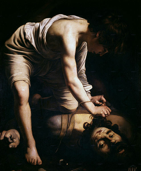 Dawid i Goliat by  Caravaggio - 1600 - 110 x 90 cm 