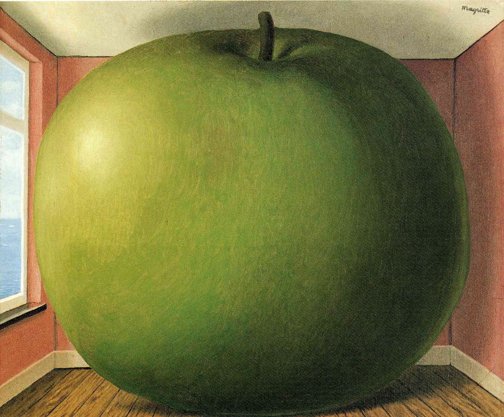 La Chambre d'écoute by René Magritte - 1952 - 55 x 45 cm Menil Collection