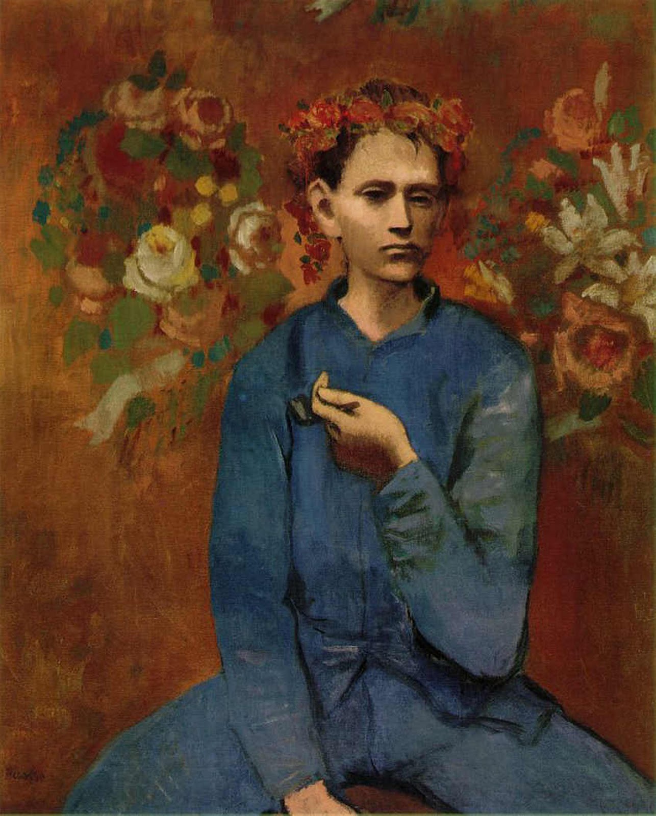 Ragazzo con la pipa by Pablo Picasso - 1905 - 100 × 81.3 cm collezione privata