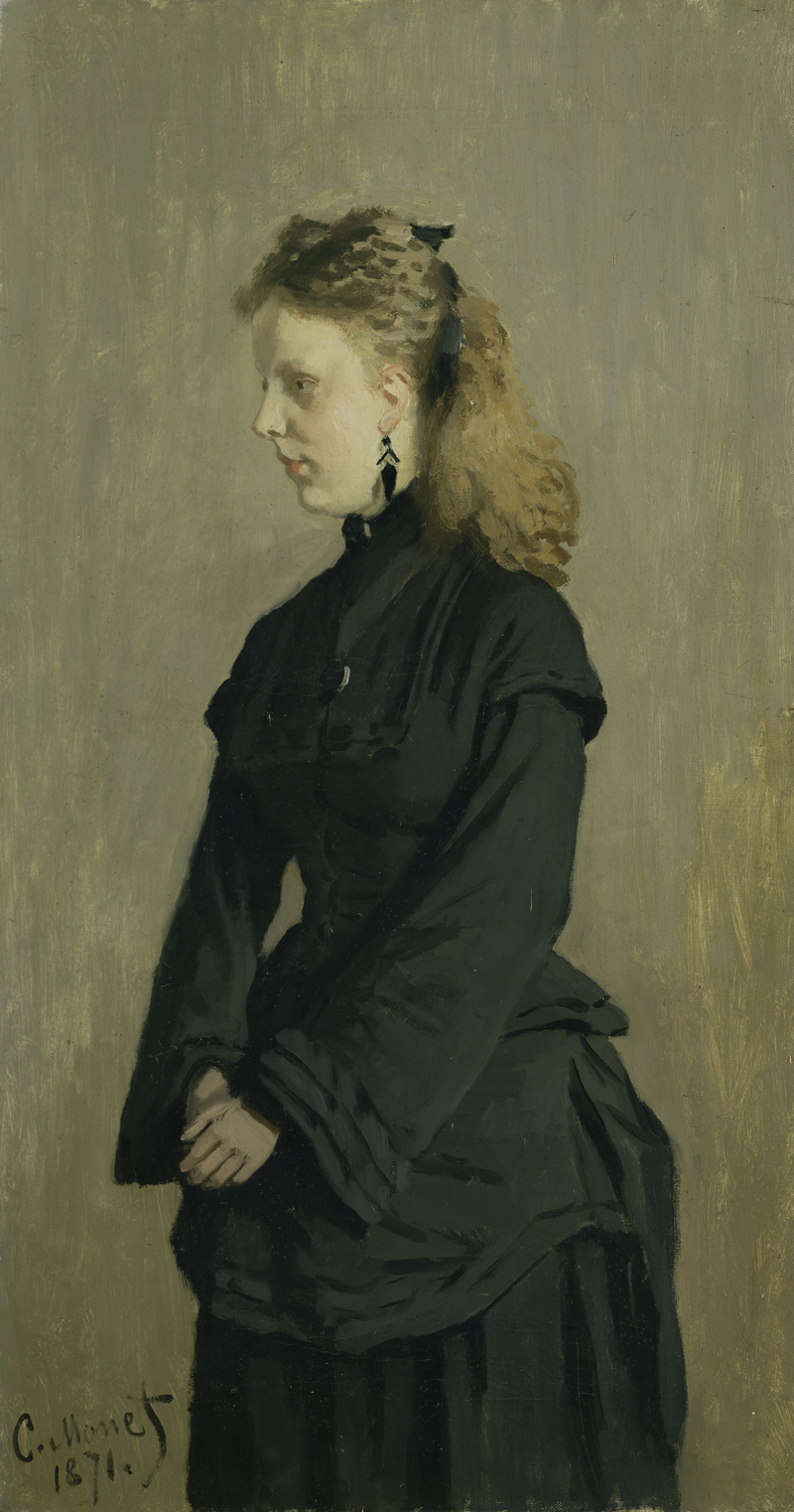 格蒂·范德斯达特小姐的肖像 by 克劳德· 莫奈 - 1871 - 73,2 x 40 cm 库勒-穆勒博物馆