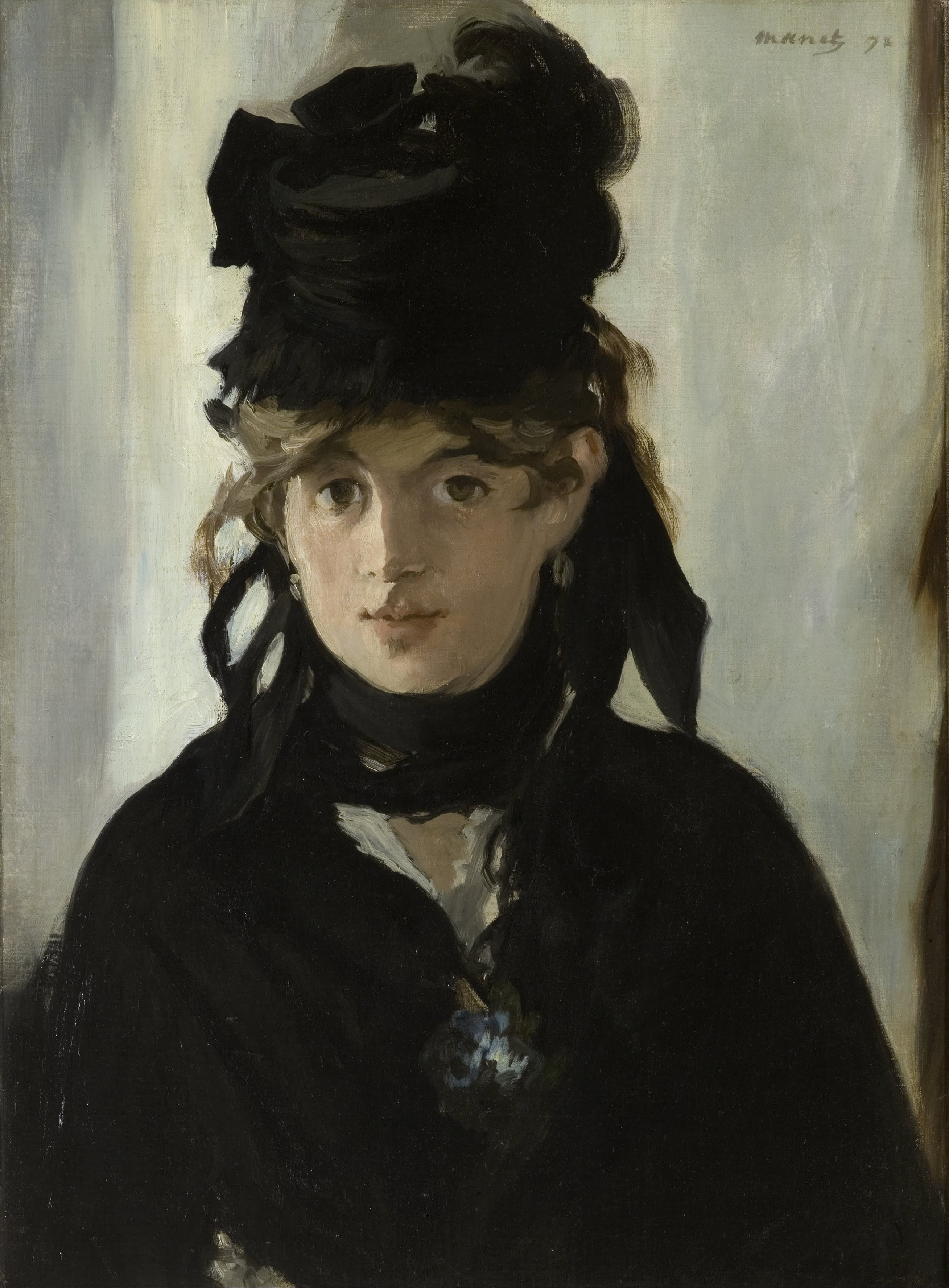 Берта Моризо са букетом љубичица by Édouard Manet - 1872. - 52 x 40 cm 