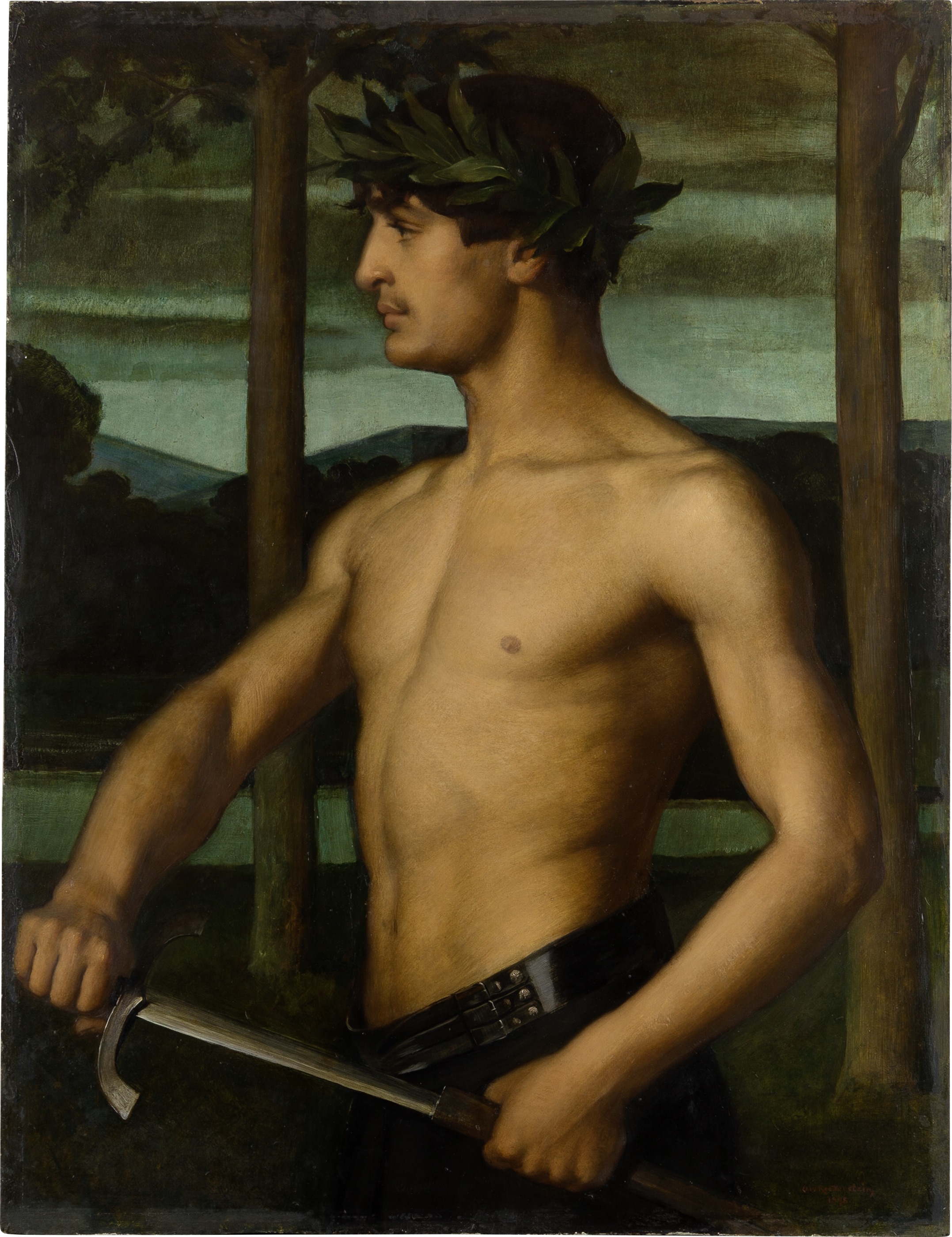 빅토르 (The Victor) by Ottilie W. Roederstein - 1898년 - 91 x 69.8 cm 