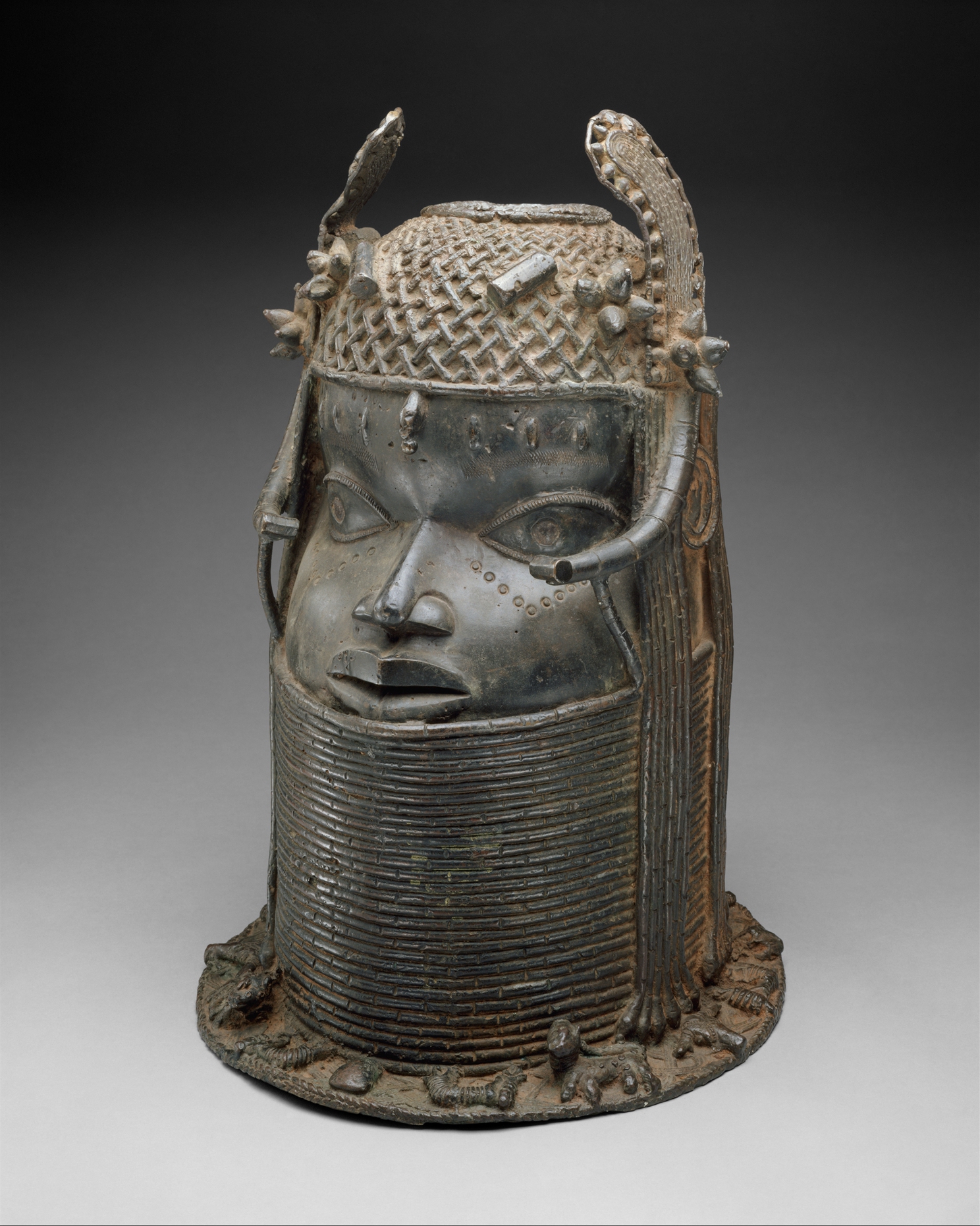 Head of an Oba by Unknown Artist - 19th century - 45.7 × 29.2 × 29.8 cm Metropolitan Museum of Art