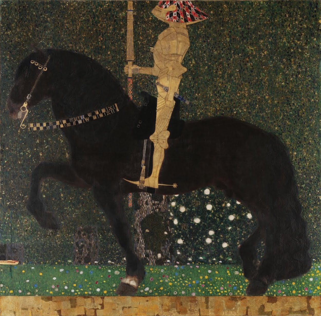 Life is a Struggle (Golden Rider) by Gustav Klimt - 1903 - 100 x 100 cm Menard Art Museum