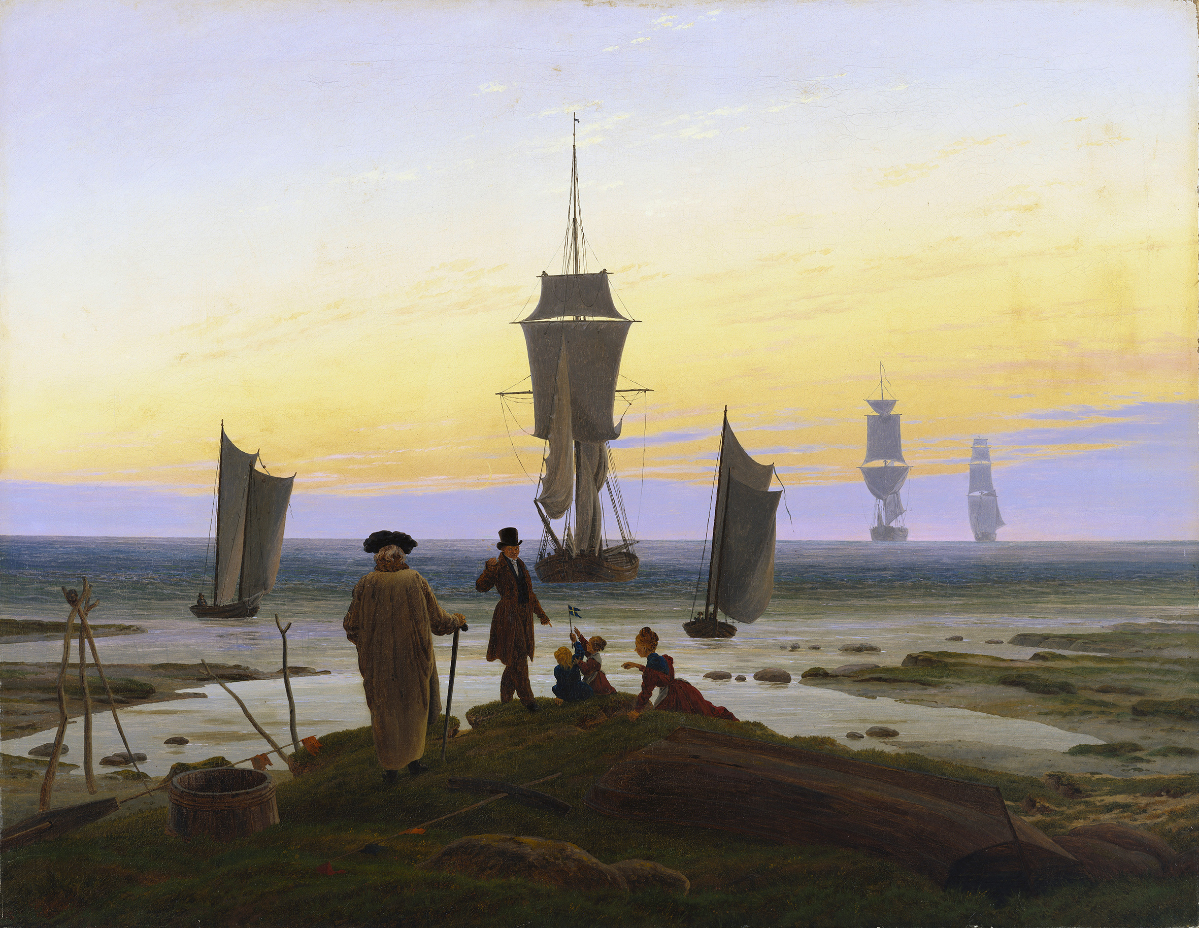 Les Étapes de la Vie by Caspar David Friedrich - 1835 - 72,5 cm × 94 cm Museum der bildenden Künste