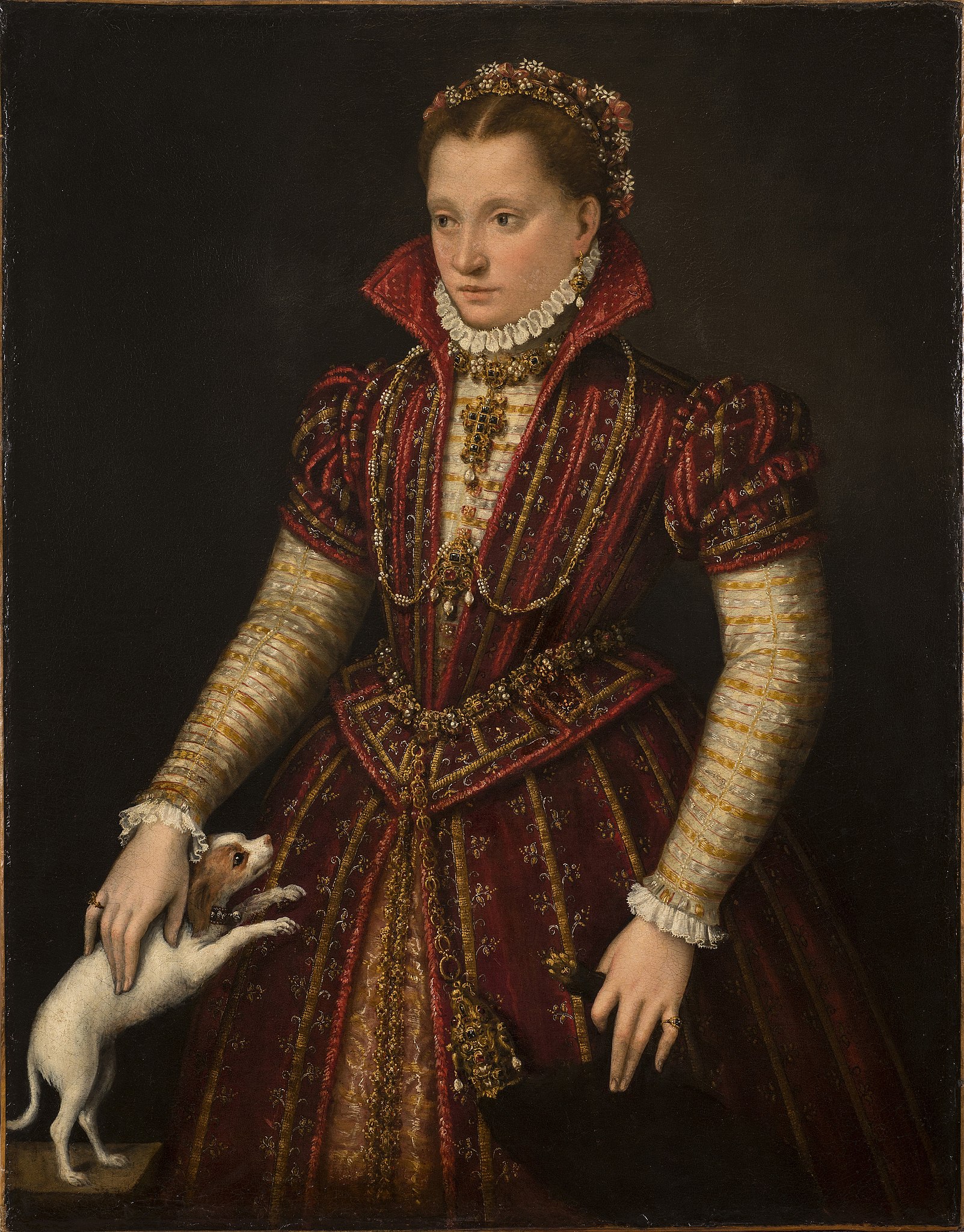 Portrait of a Noblewoman by Lavinia Fontana - 1580 - 115 x 90 cm National Museum of Women in the Arts