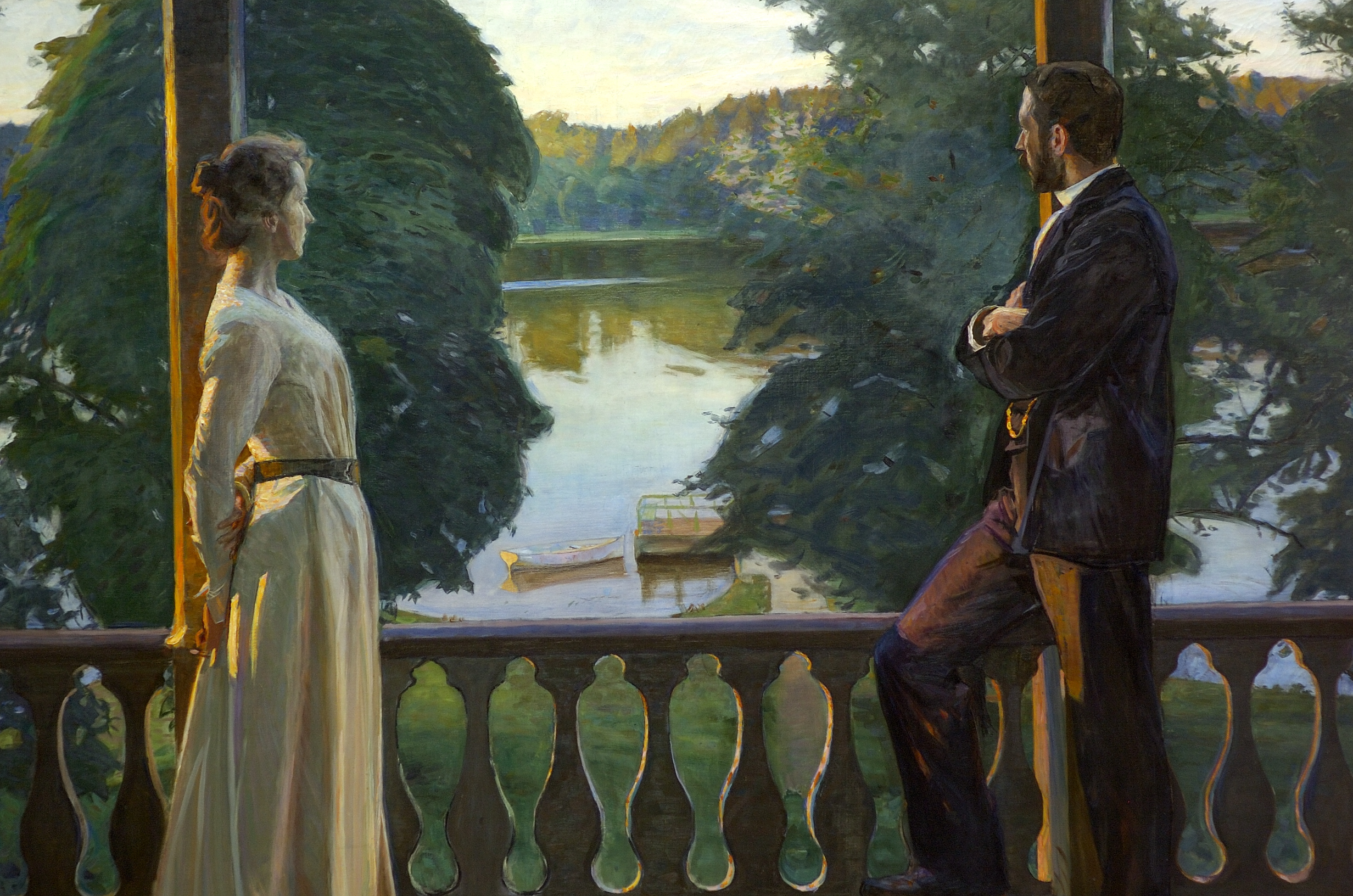 Nordischer Sommerabend by Richard Bergh - zwischen 1899 und 1900 - 170 × 223,5 cm Gothenburg Museum of Art