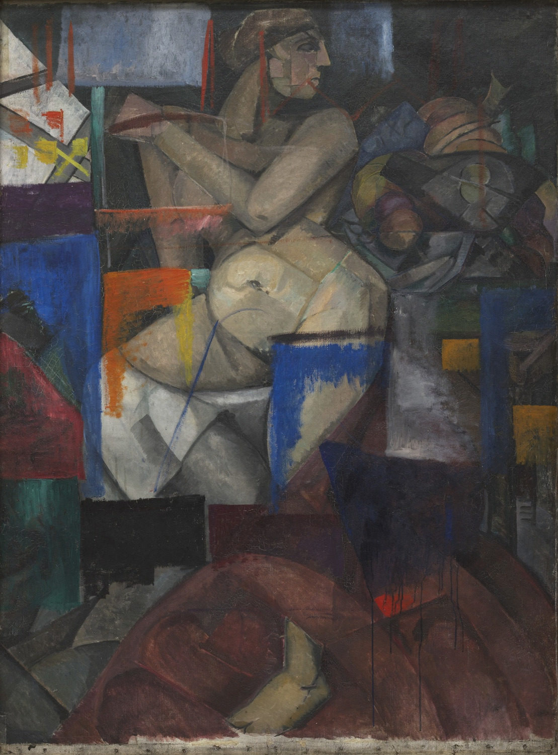 Cubist Nude by Alexandra Exter - c. 1912 - 149 x 108.9 cm Museum of Modern Art
