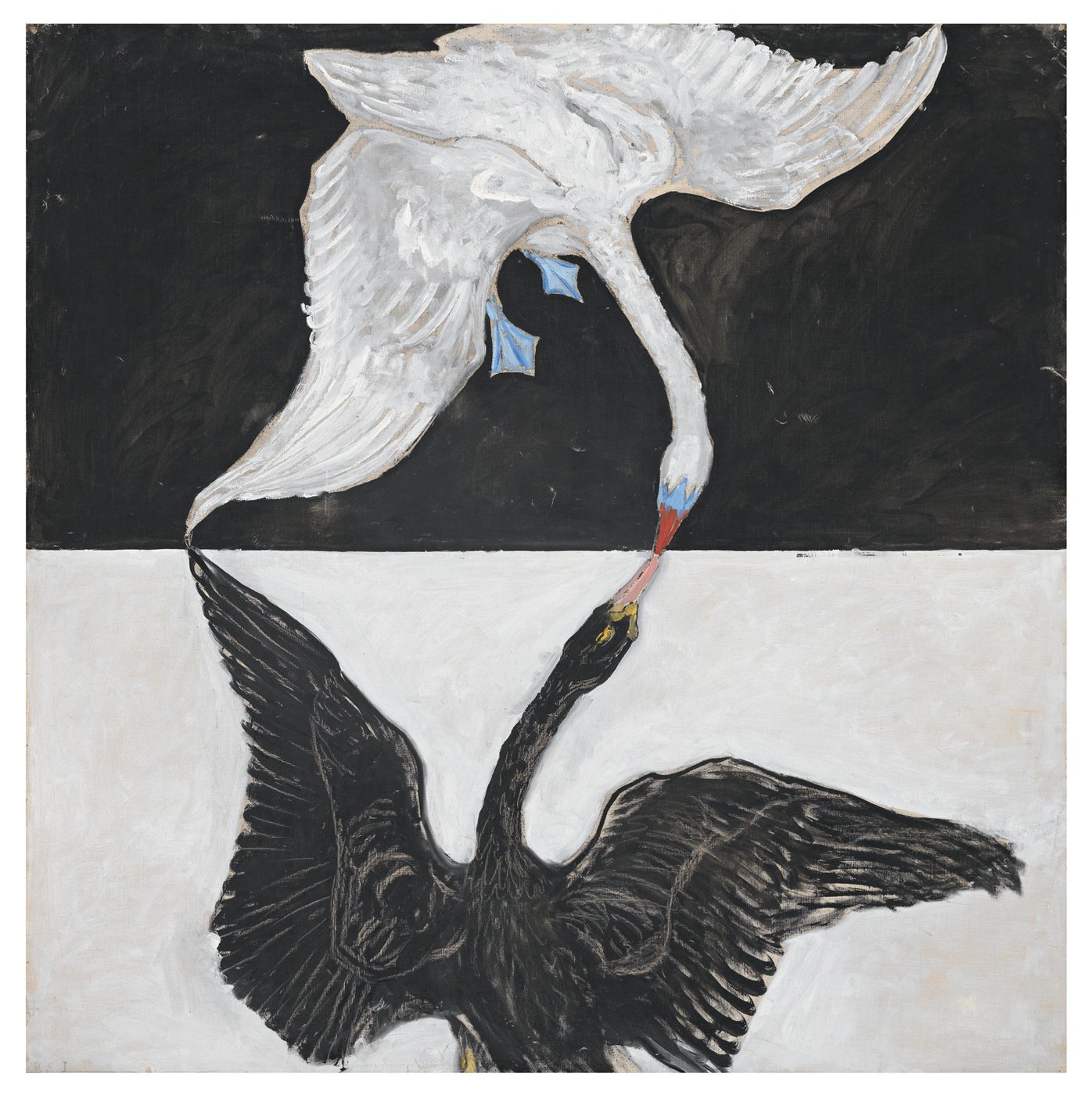 IX. csoport, SUW, A hattyú, No. 1 by Hilma af Klint - 1915 