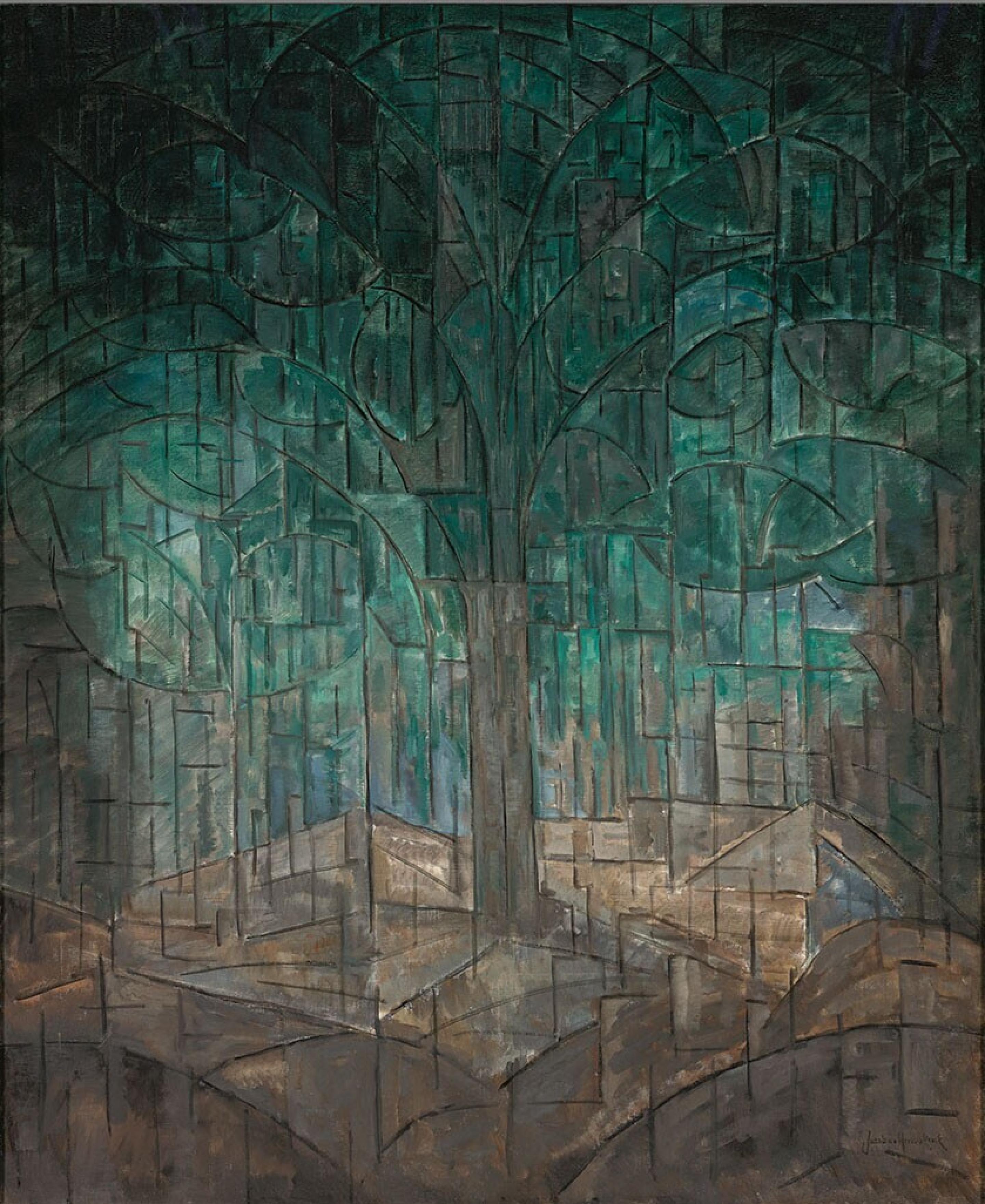 构图第6号 by 雅各巴 范·希姆斯克尔克 - c. 1913 - 105.5 x 120.5 cm 