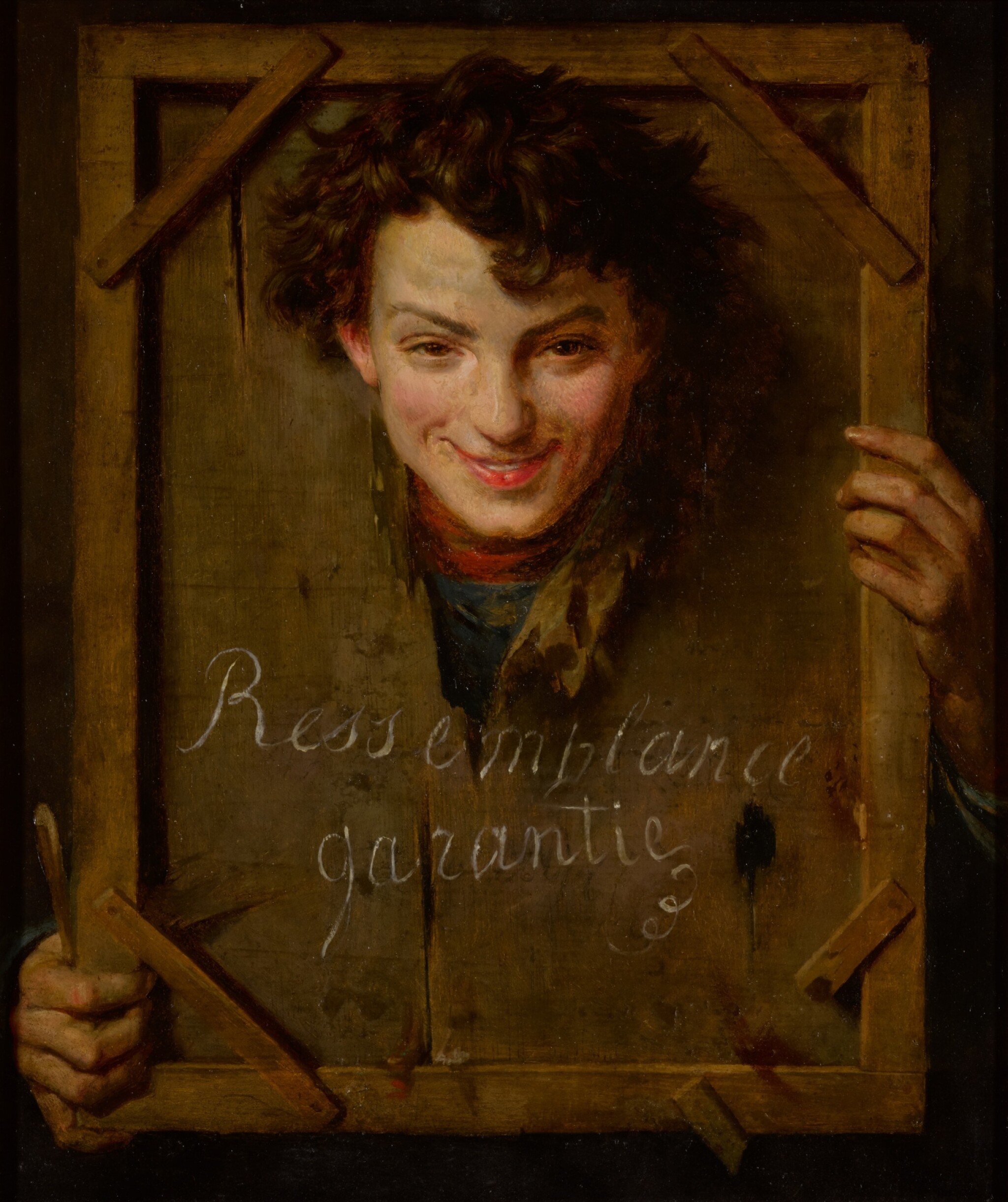 Ressemblance Garantie by Unknown Artist - 1800-talet - 65 x 54,9 cm 
