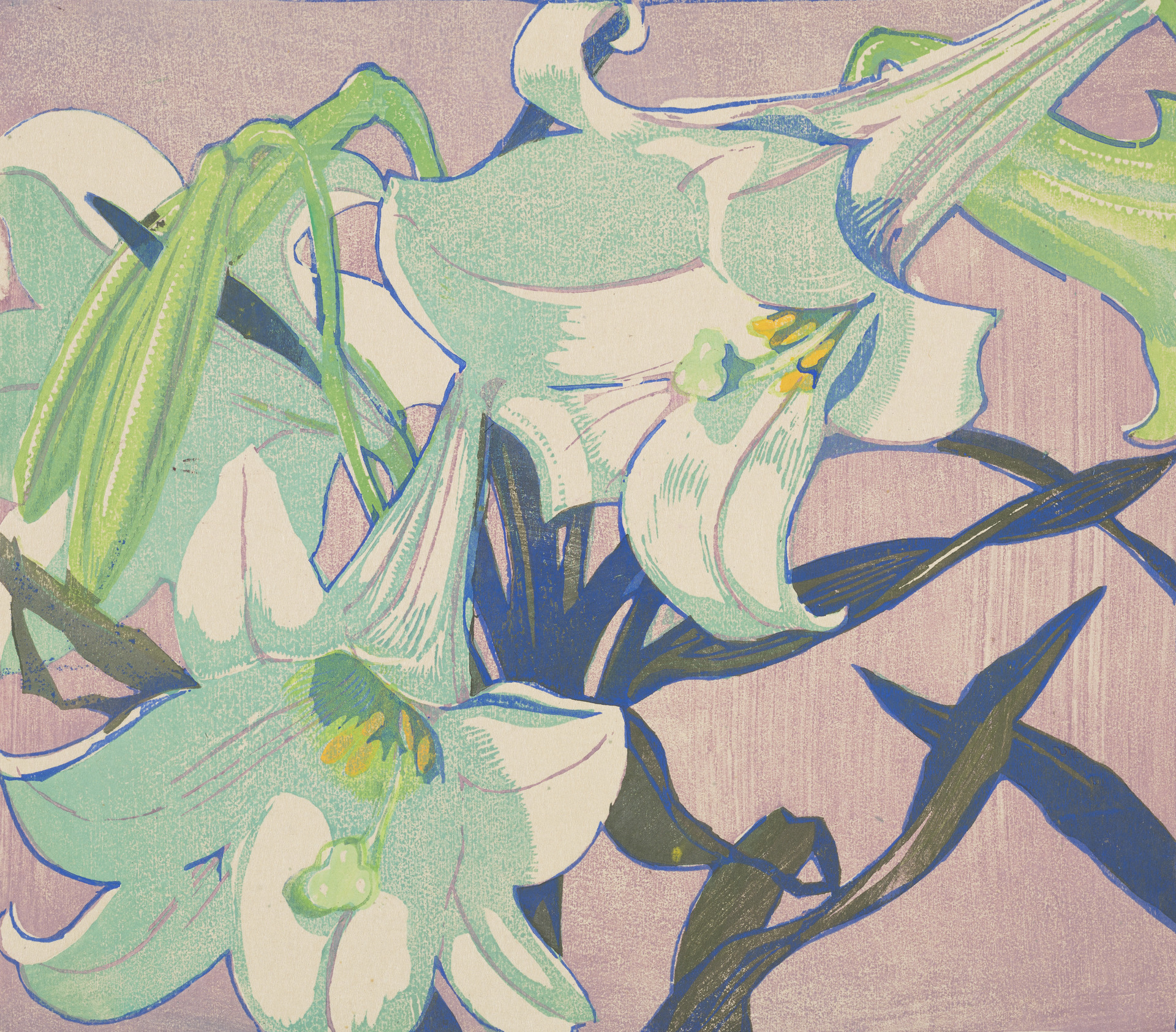 White Lilies by Mabel Royds - c. 1937 - 21.2 x 24 cm National Galleries of Scotland