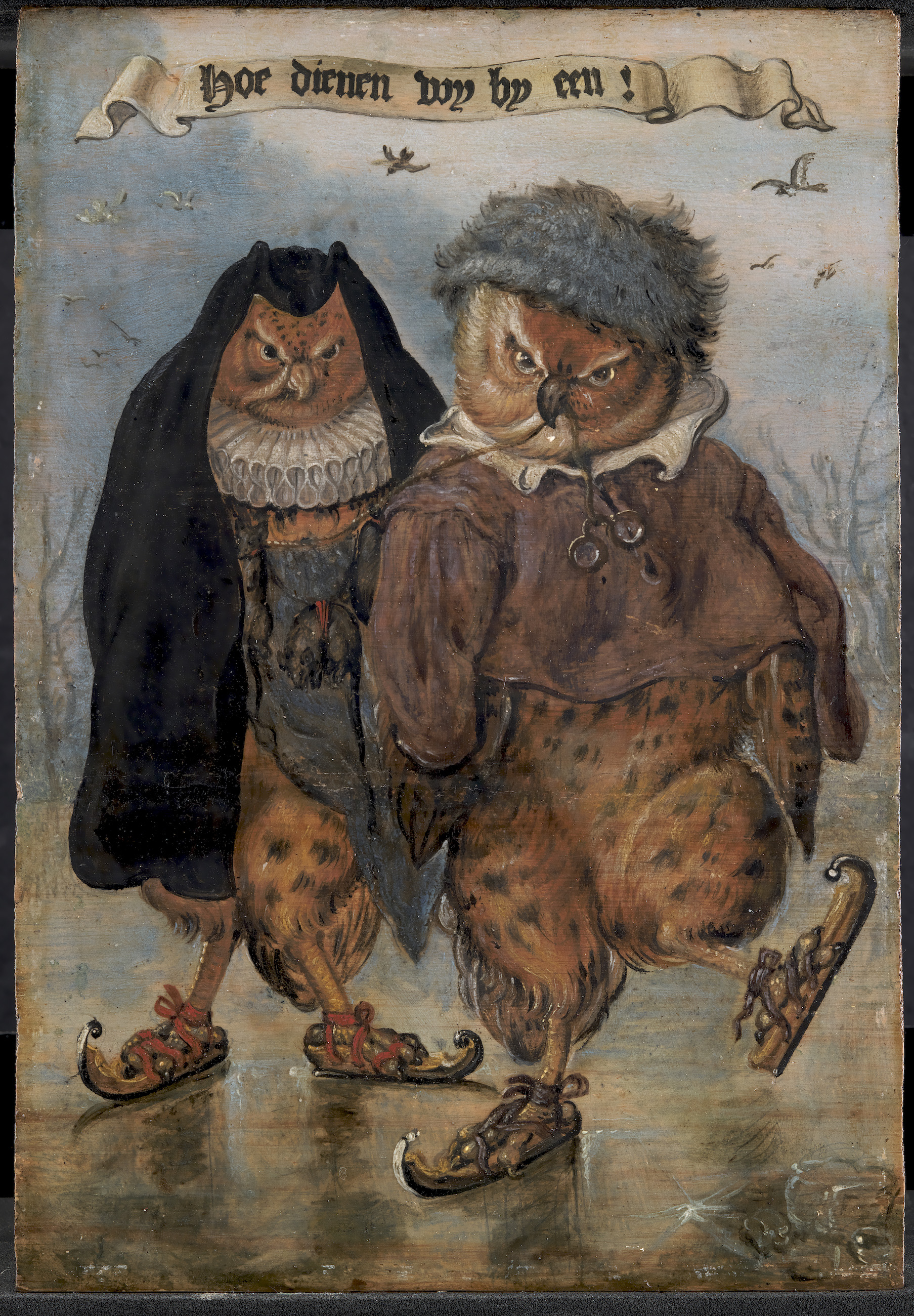 お似合いの私たち by Adriaen van de Venne - 1614-1662年頃 - 26.5 x 18 cm 