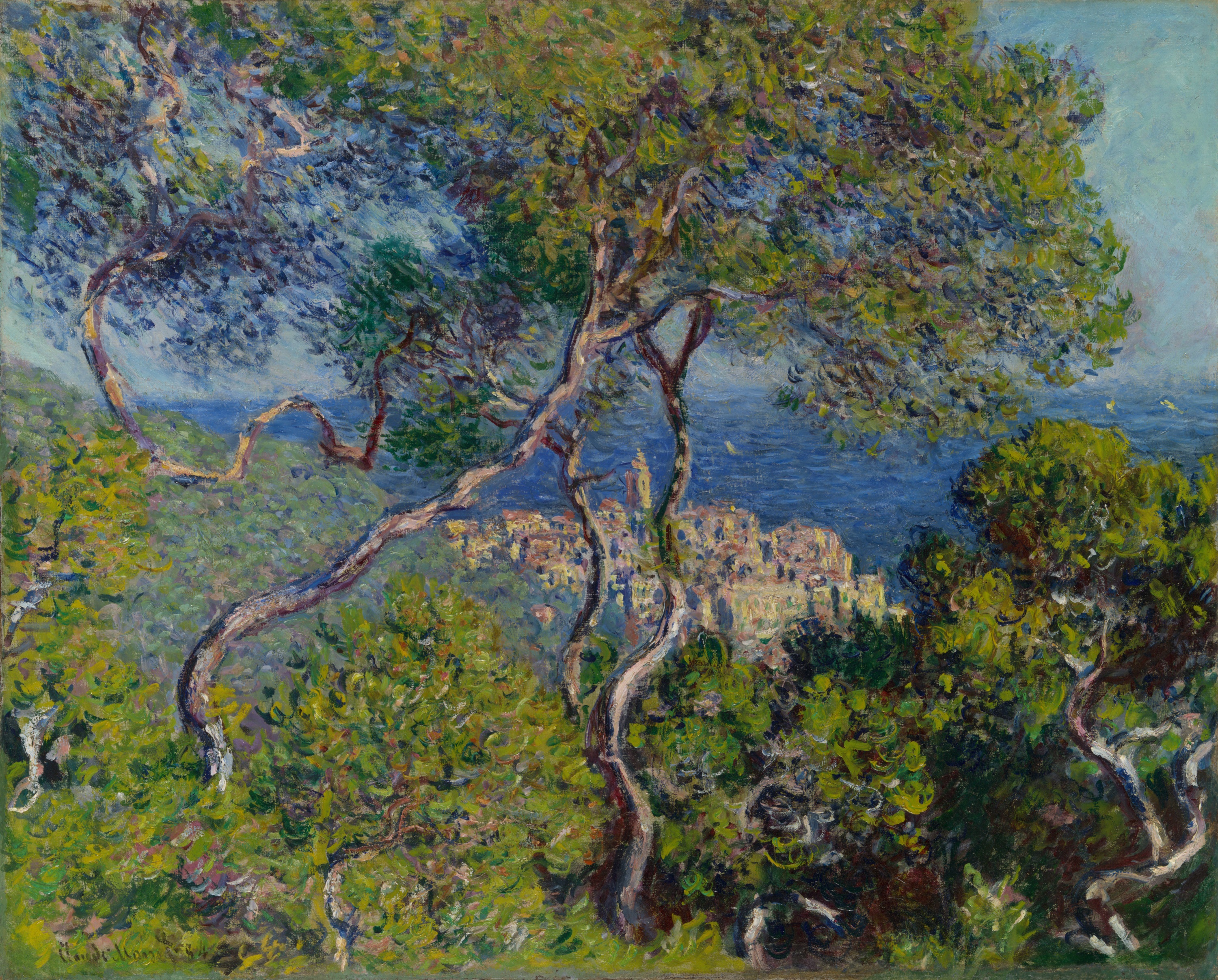 بوردیگرا by Claude Monet - ۱۸۸۴ - ۸۰.۸ × ۶۵ سانتی‌متر 