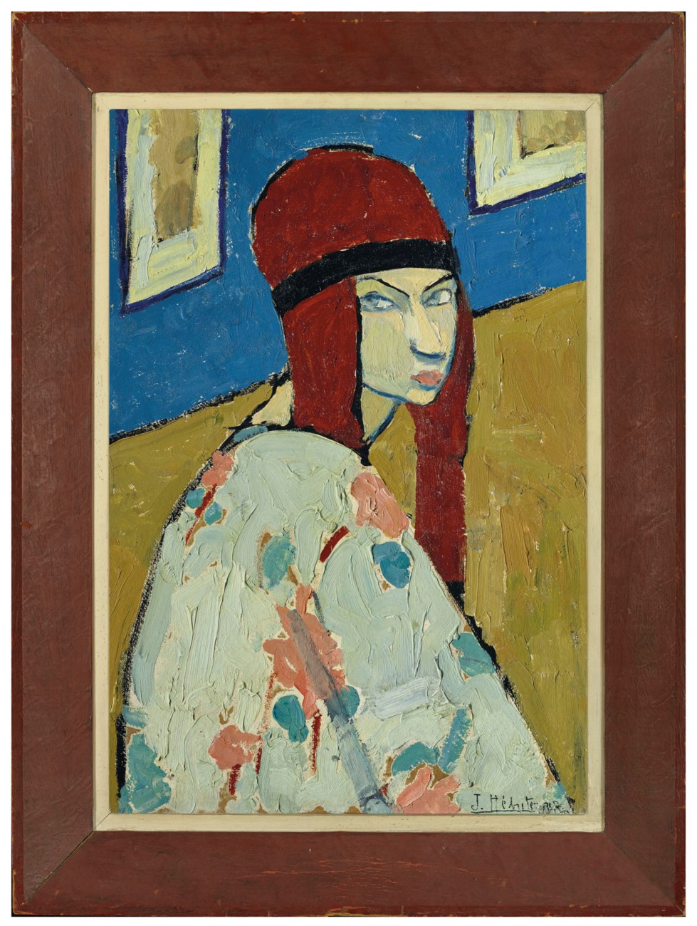 Self-Portrait by Jeanne Hébuterne - c, 1917 - 44.5 x 30.5 cm private collection