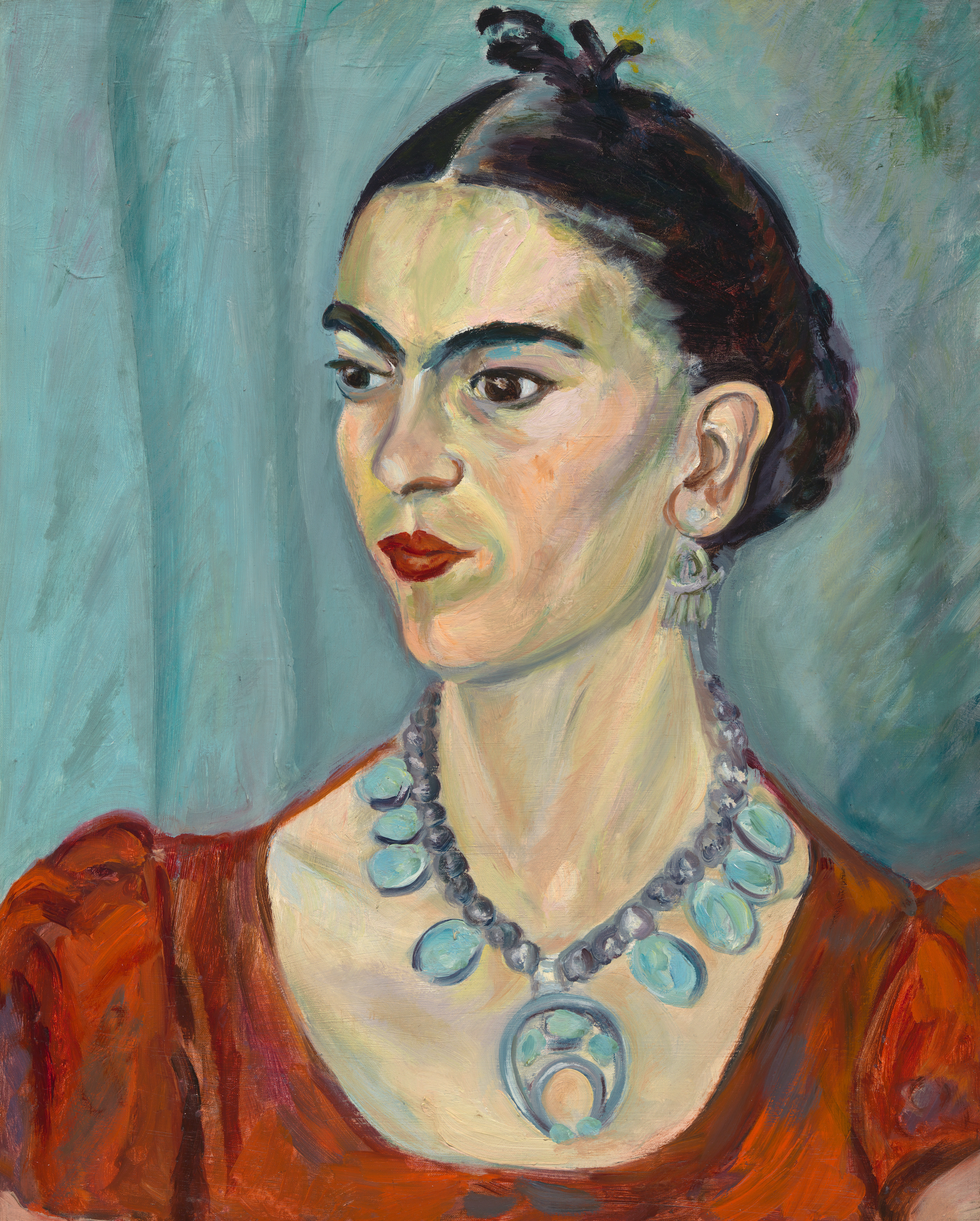 فريدا كالو by Magda Pach - 1933 م - 51.1 × 41 سم 