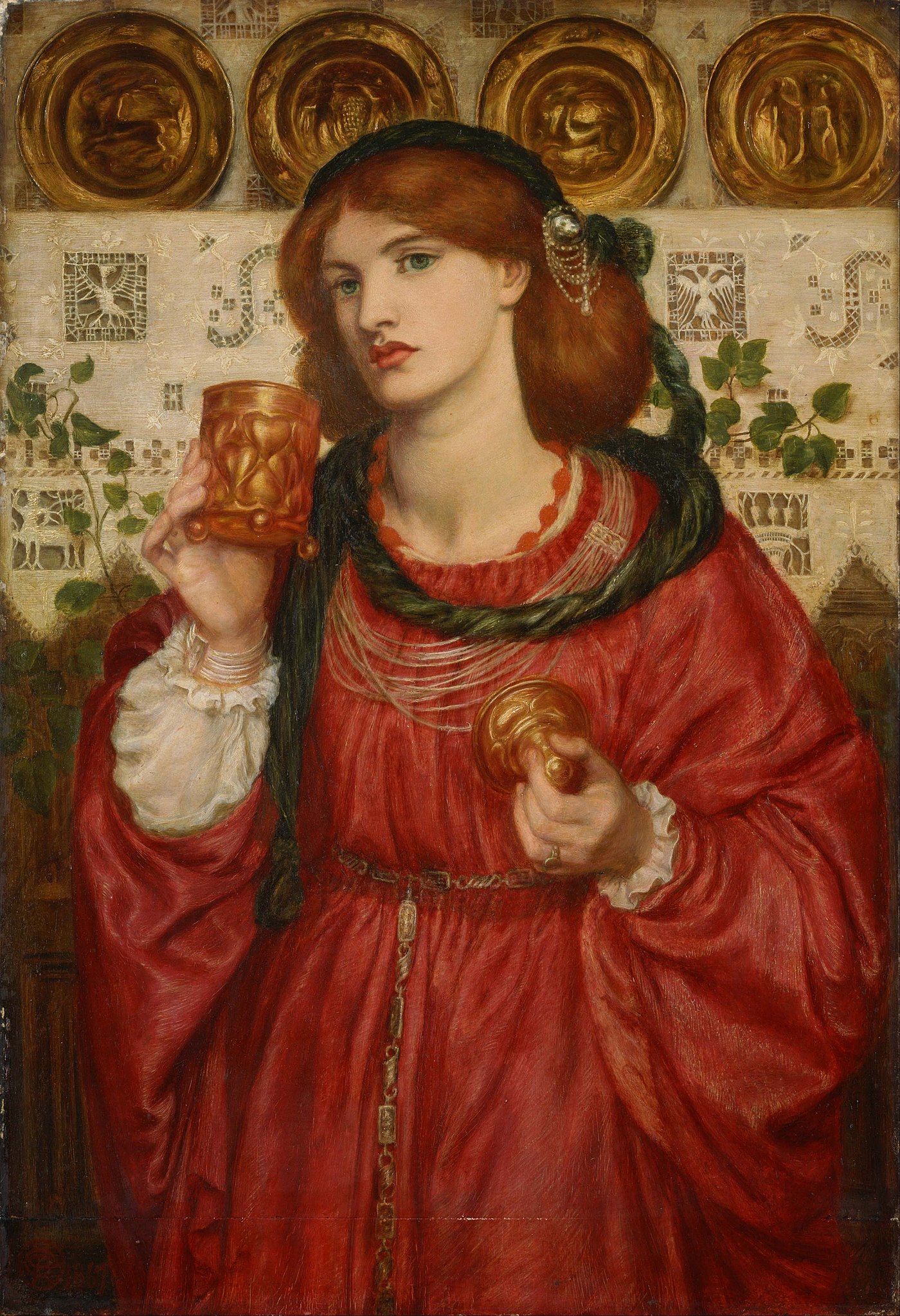 The Loving Cup by Dante Gabriel Rossetti - 1867 - 45.7 x 66 cm The National Museum of Western Art, Tokyo
