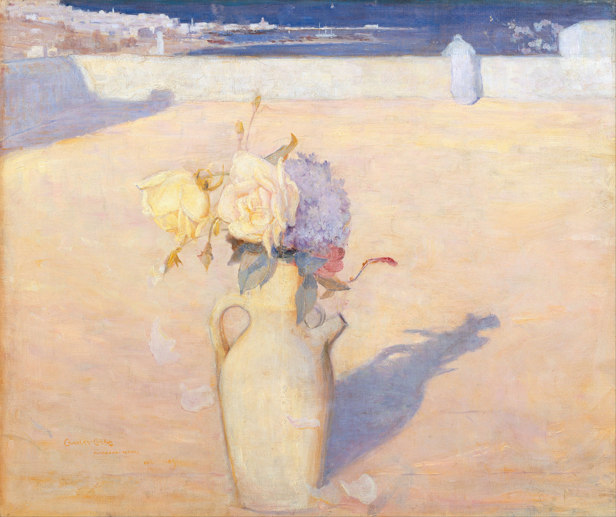 热沙，穆斯塔法，阿尔及尔 by 查尔斯 爱德华·康德 - 1891 - 63 x 72 cm 新南威尔士美术馆