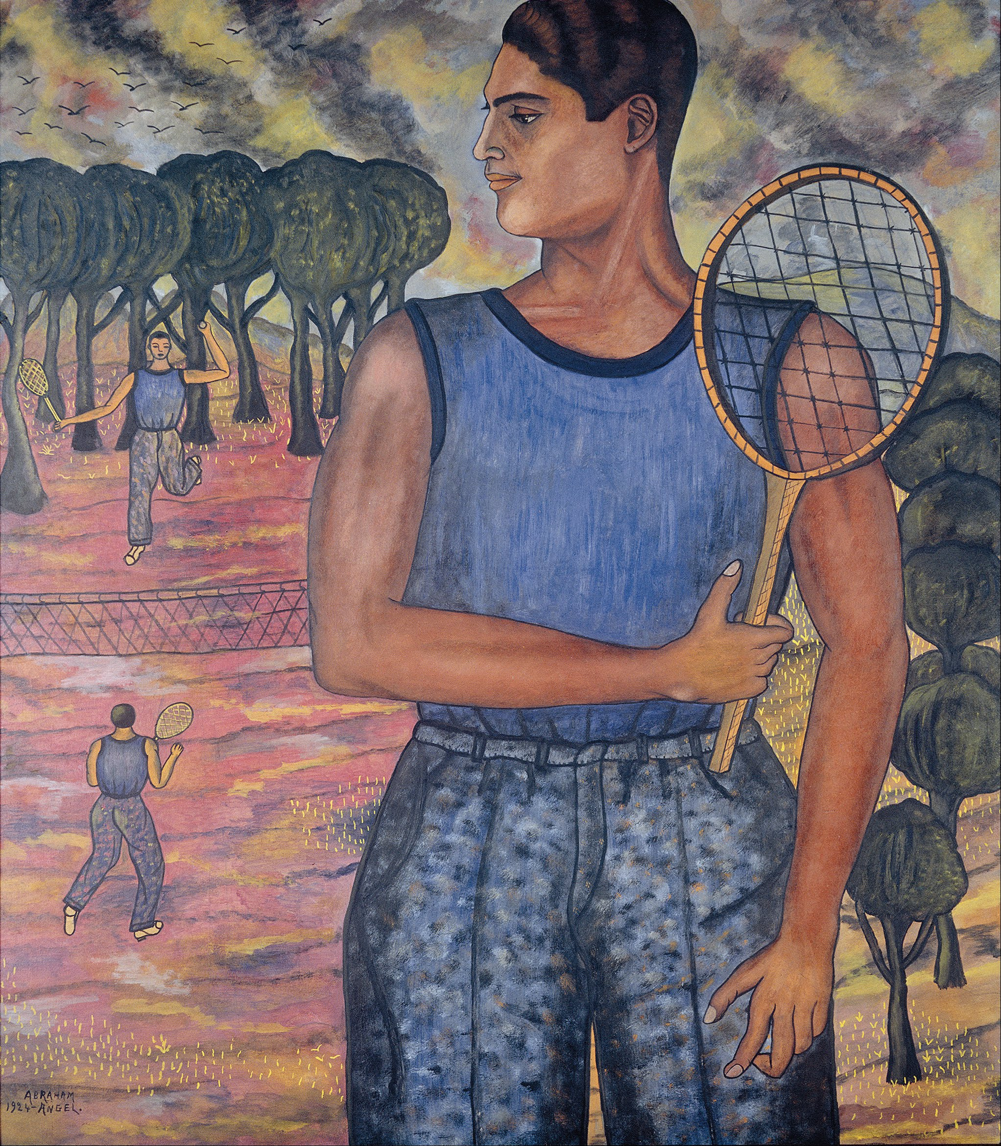 雨果·蒂尔曼的肖像 by 亚伯拉罕 安赫尔 - 1924 - 13.6 × 12 cm 国家艺术博物馆
