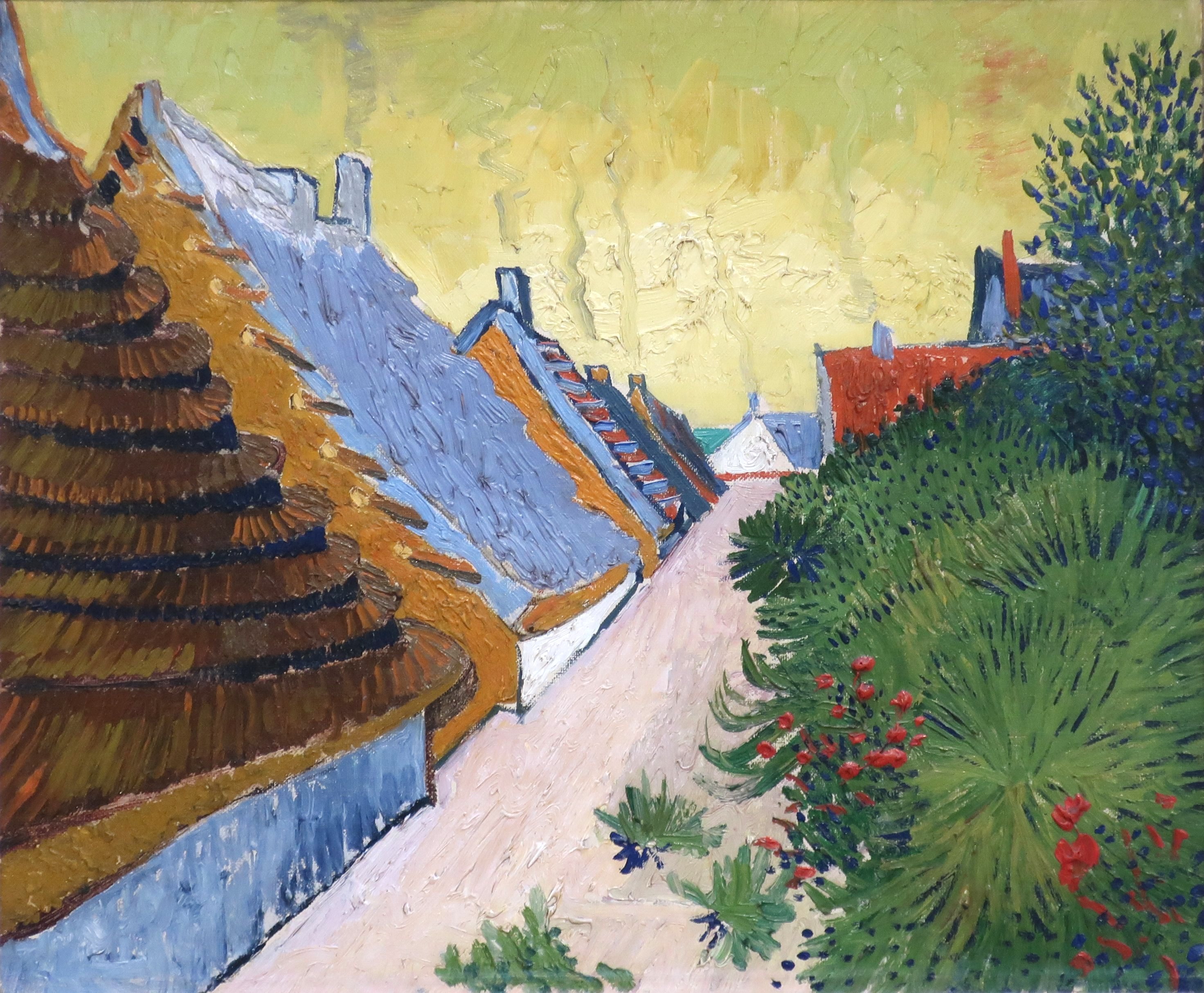 Street in Saintes-Maries-de-la Mer by Vincent van Gogh - June 1888 - 38.3 x 46.1 cm private collection