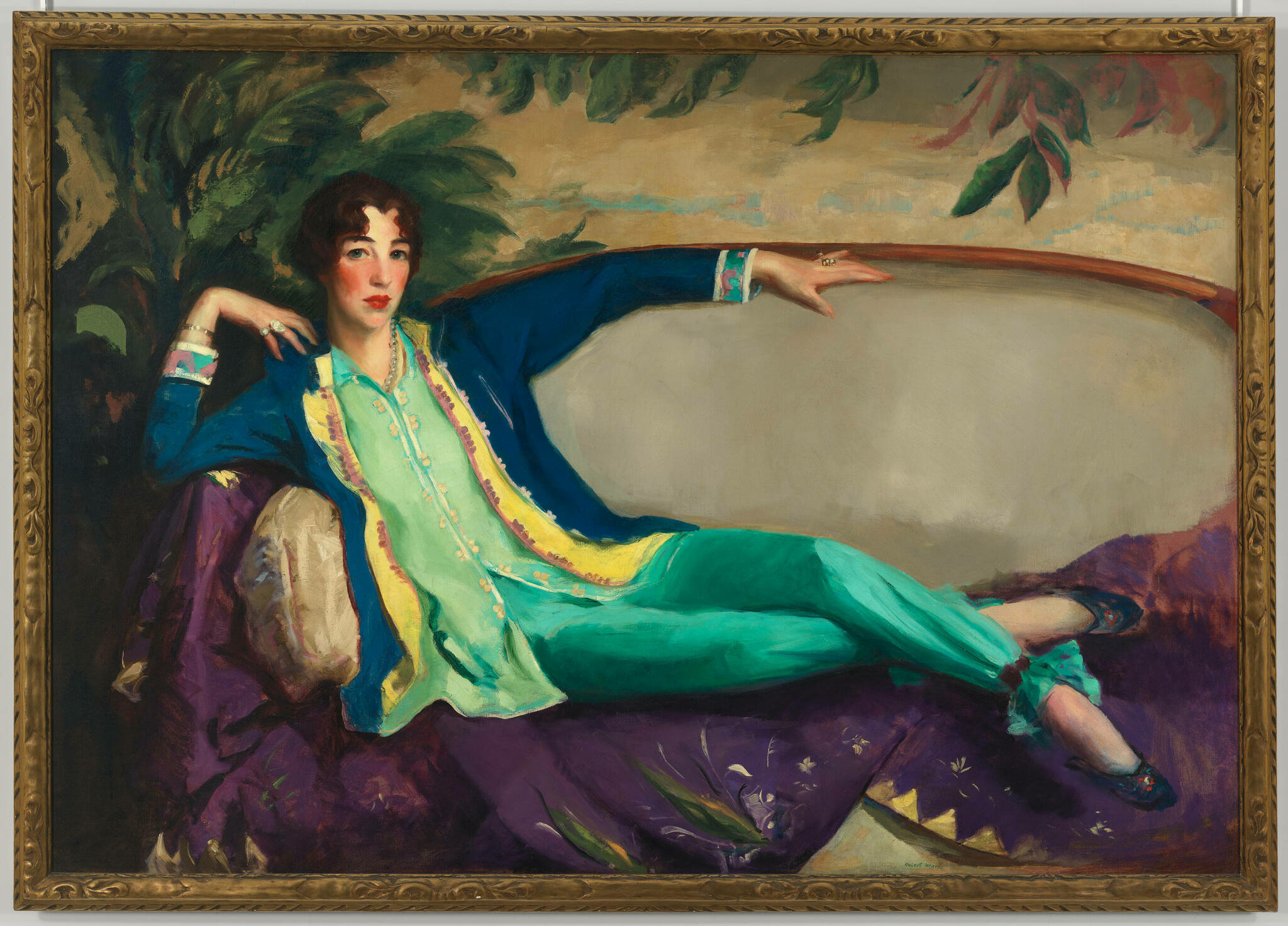 Gertrude Vanderbilt Whitney by Robert Henri - 1916 - 126.8 × 182.9 cm Whitney Museum of American Art